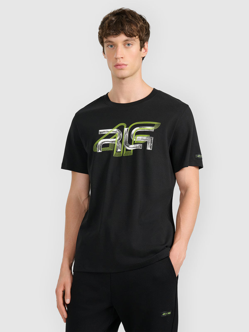 T-shirt regular z nadrukiem męski 4F x Robert Lewandowski