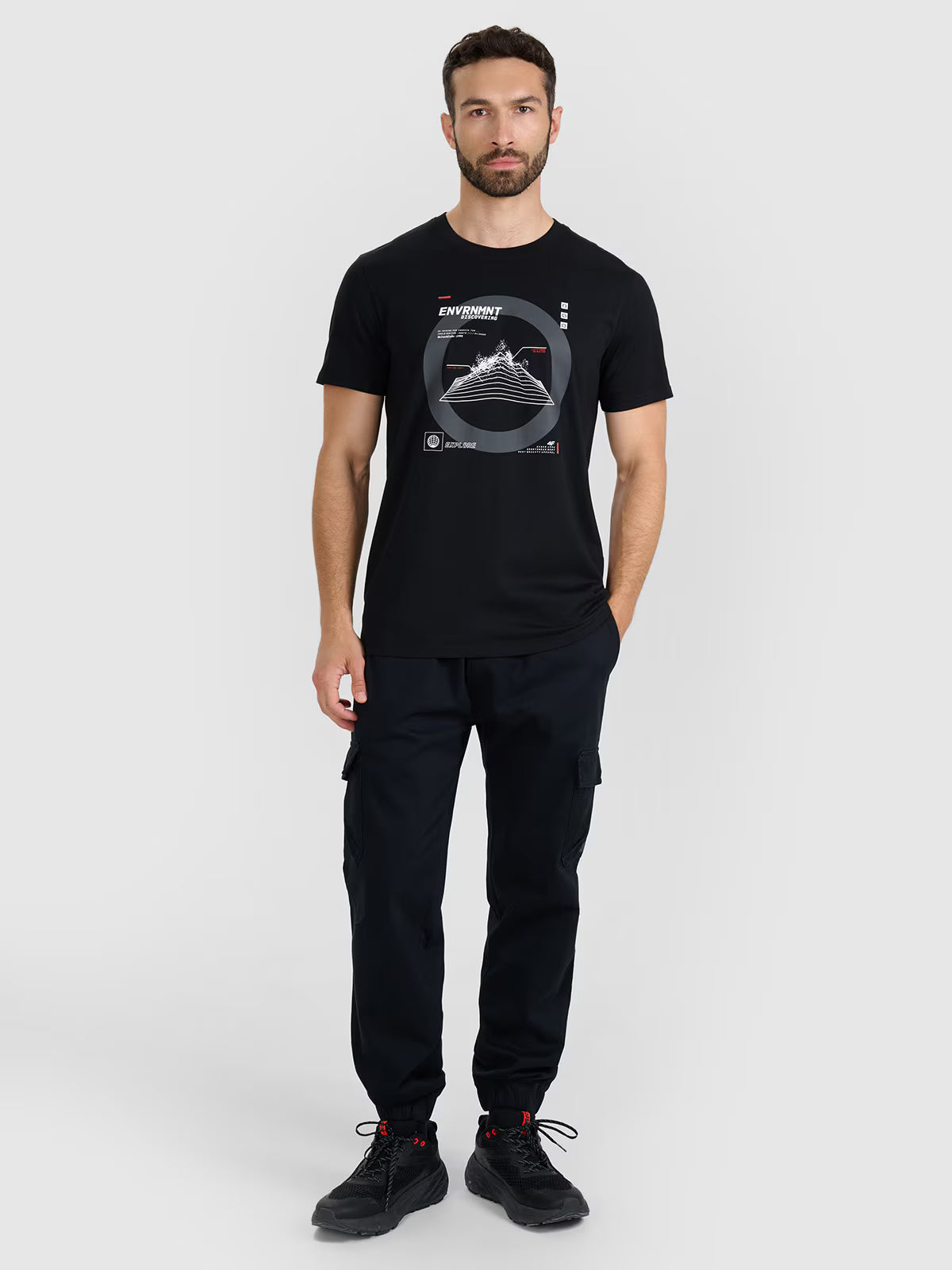 T-shirt regular z nadrukiem męski
