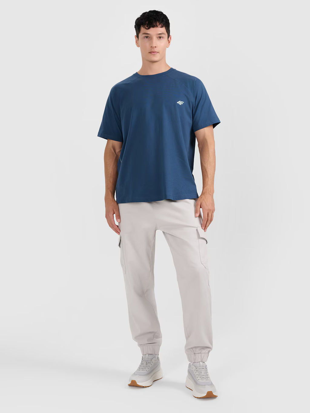 T-shirt oversize gładki męski