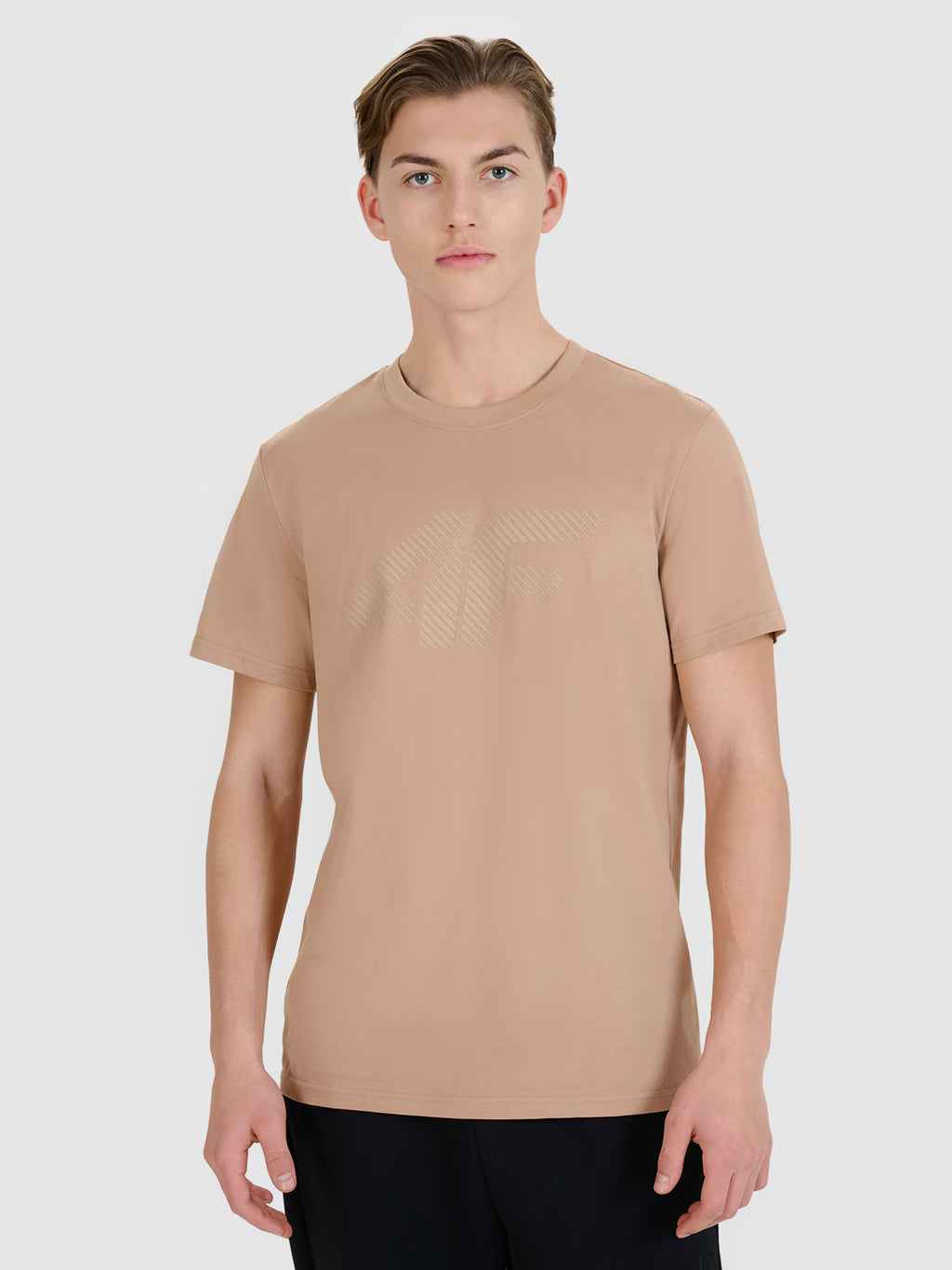 T-shirt regular z nadrukiem męski