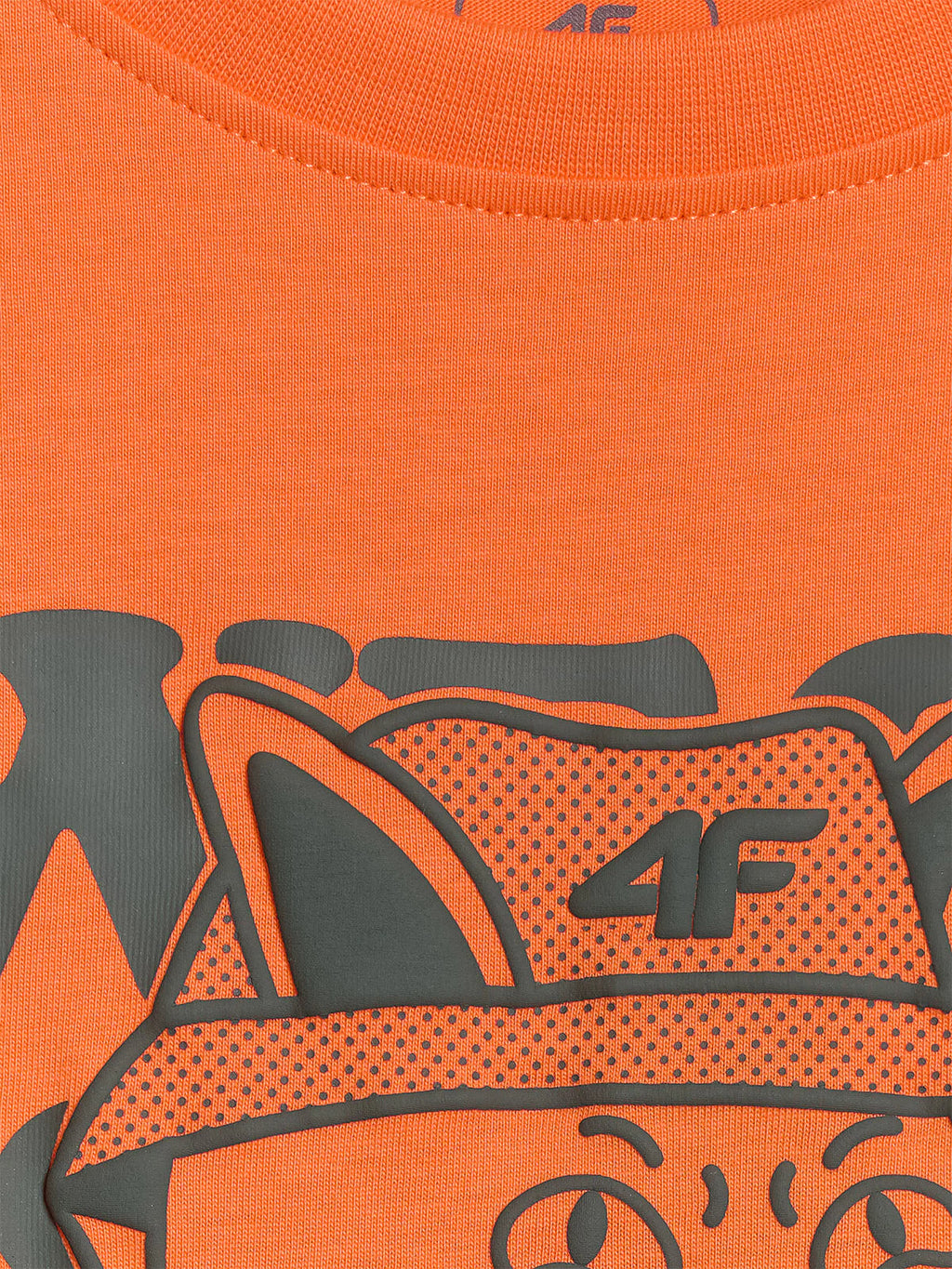 T-shirt loose z nadrukiem chłopięcy