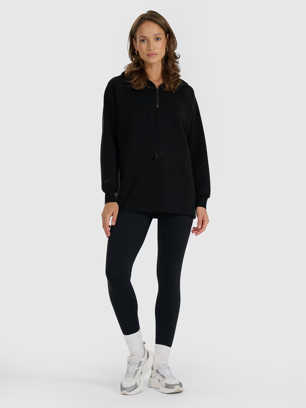 Bluza dresowa nierozpinana z modalem damska