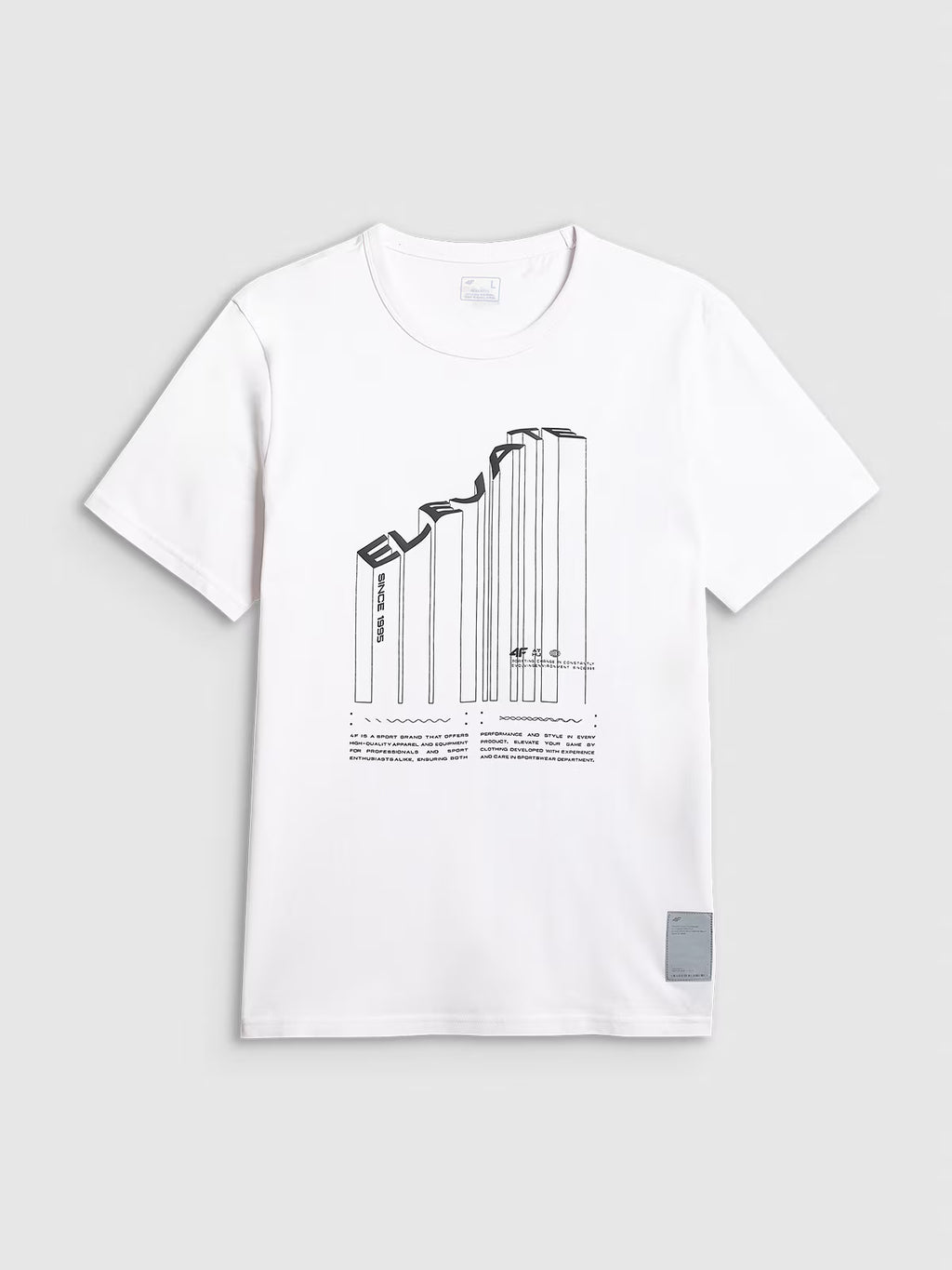 T-shirt regular z nadrukiem męski