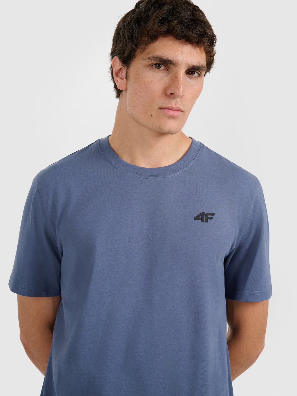 T-shirt regular gładki męski