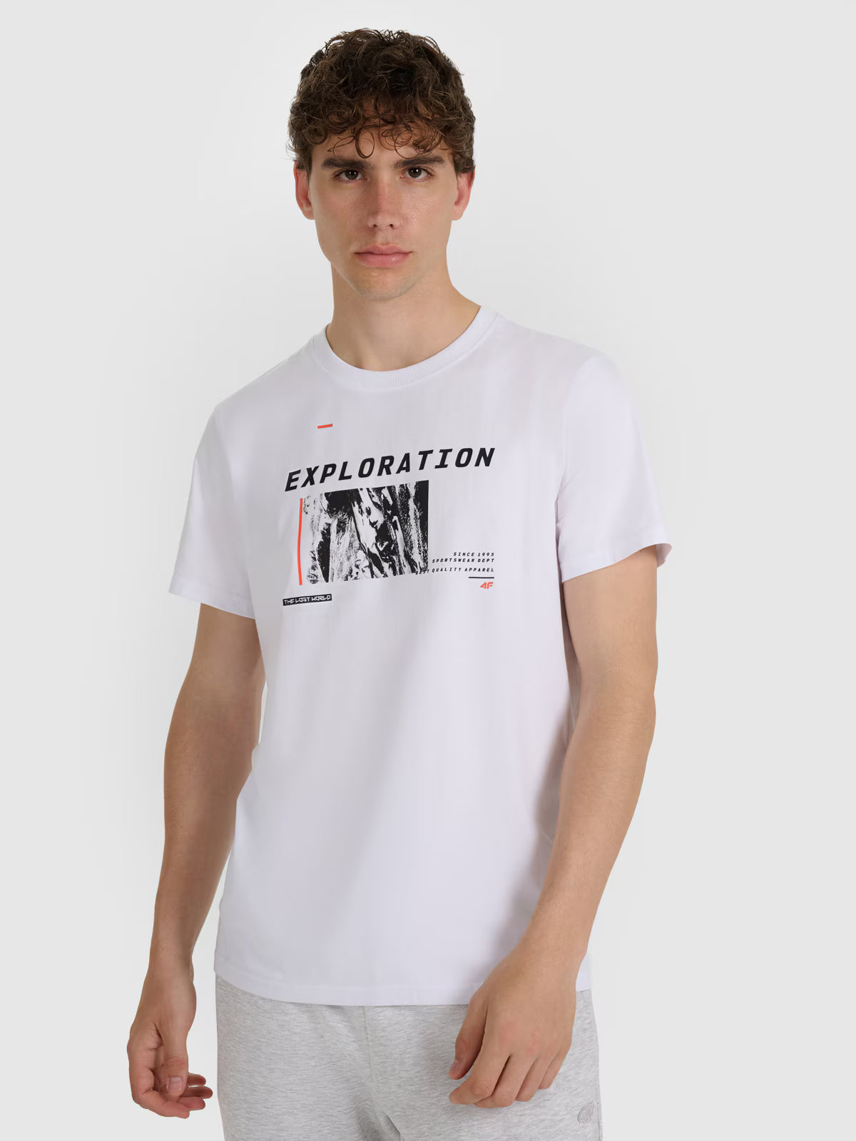 T-shirt regular z nadrukiem męski