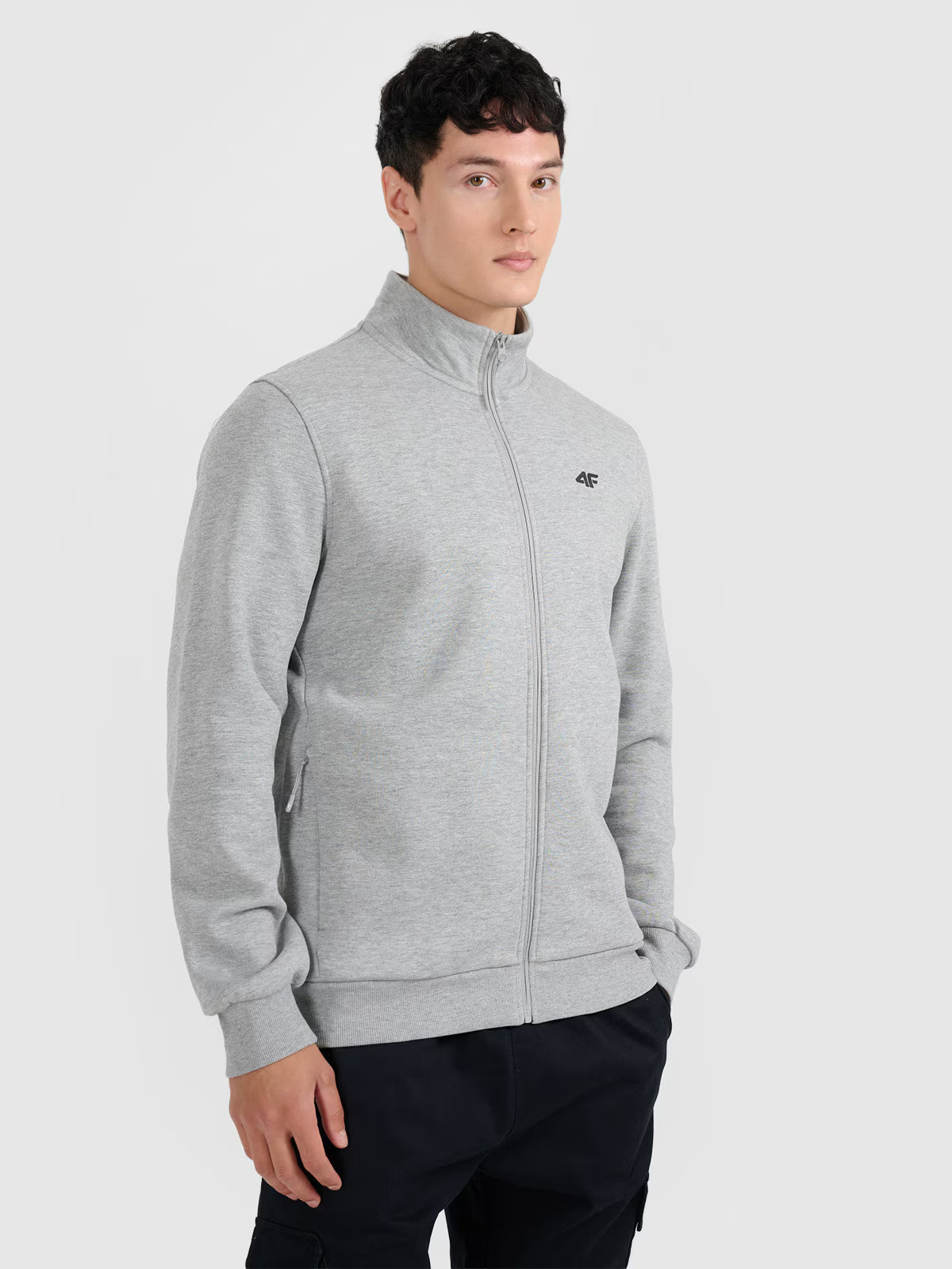 Bluza dresowa rozpinana bez kaptura męska