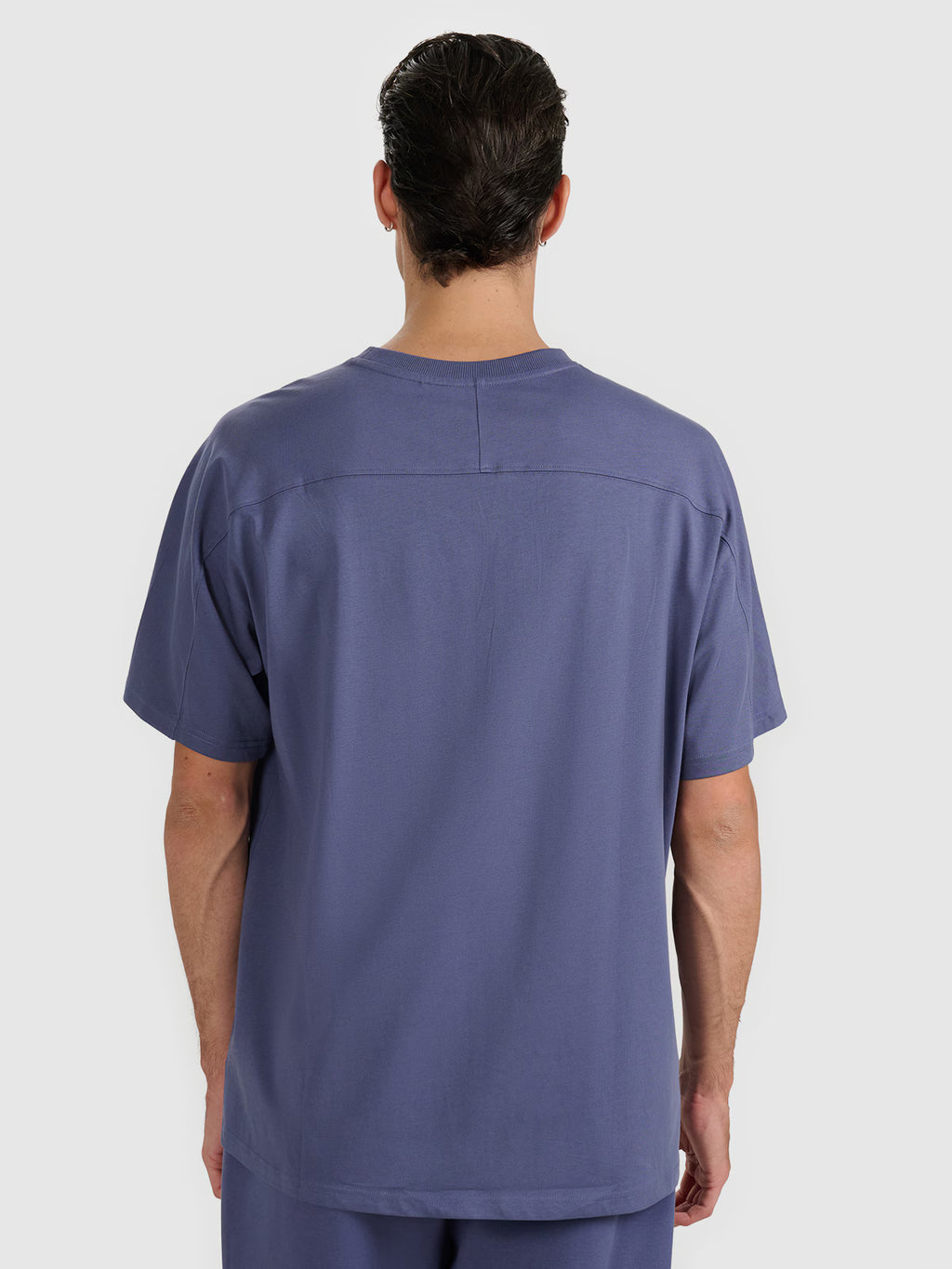 T-shirt oversize z nadrukiem męski