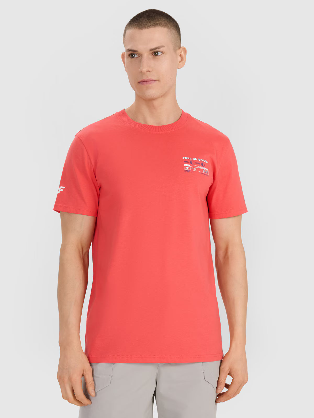 T-shirt regular z nadrukiem męski