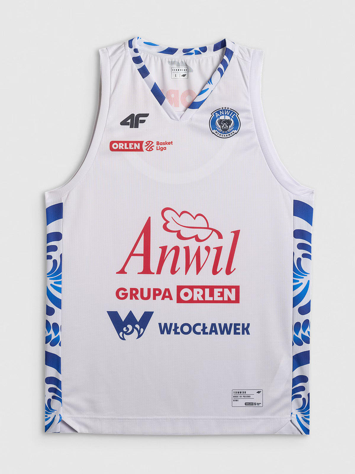 Koszulka meczowa replika wyjazdowa z sezonu 2025/26 męska 4F x Anwil Włocławek