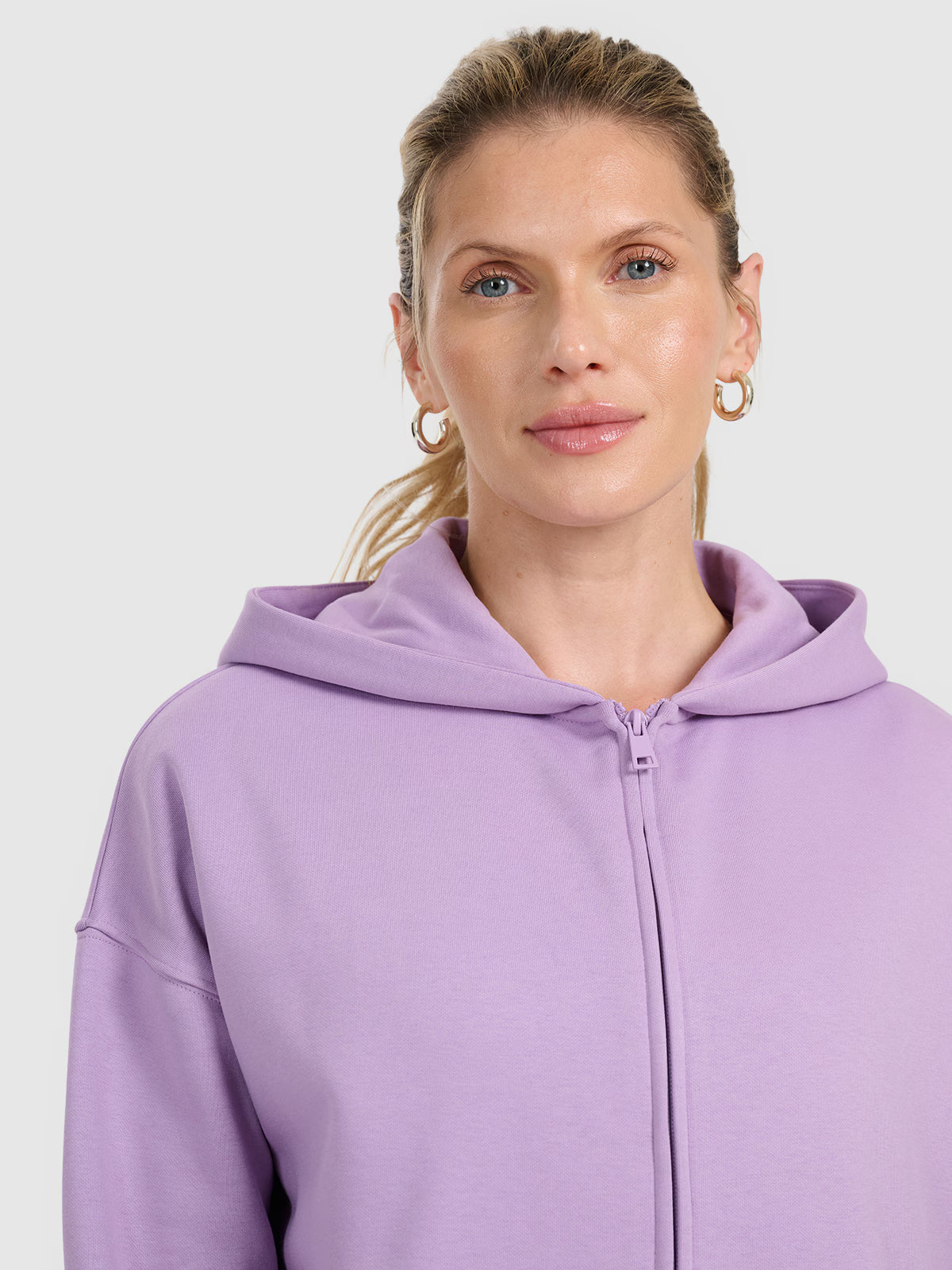 Bluza dresowa rozpinana z kapturem damska