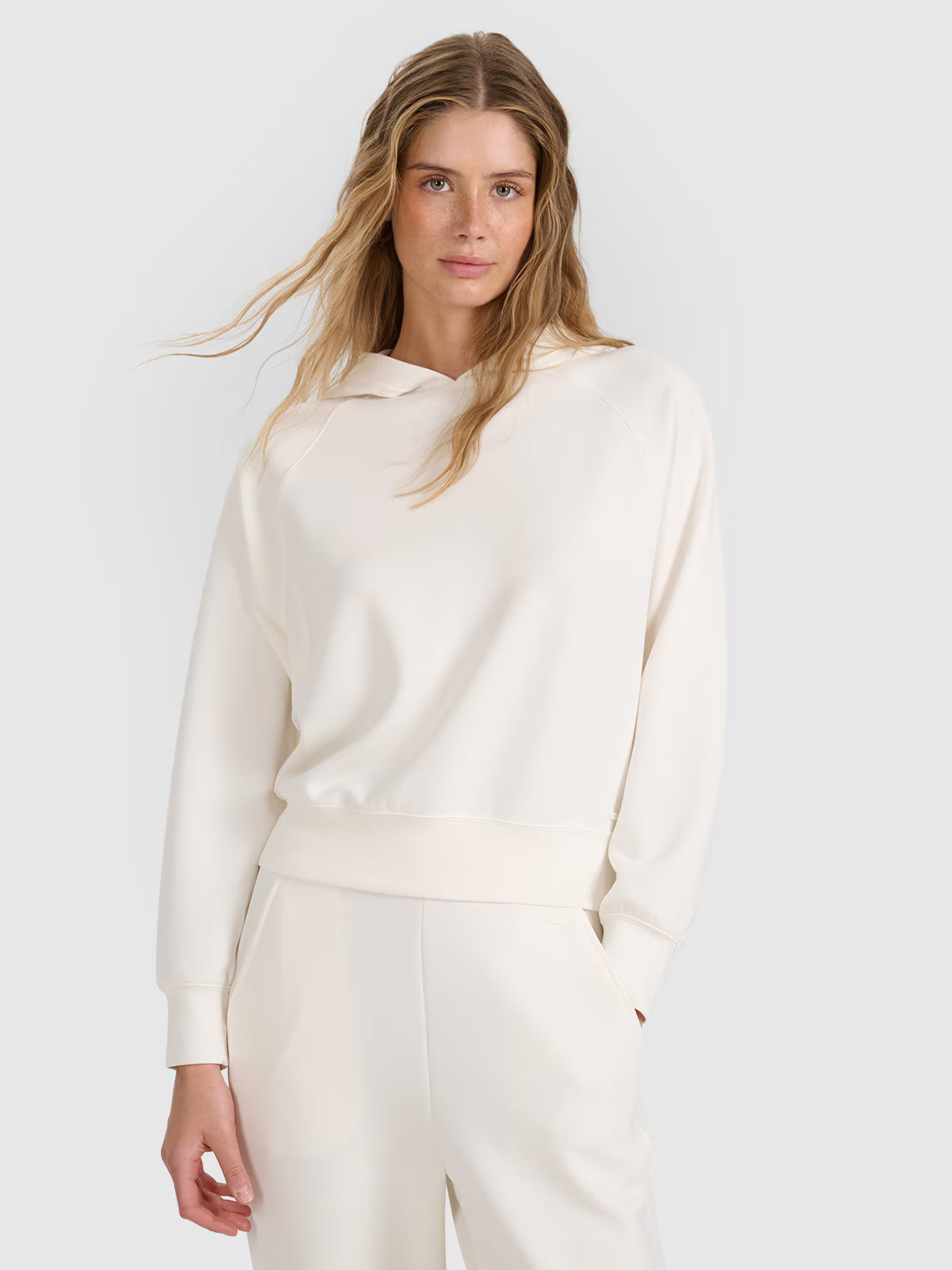 Bluza dresowa nierozpinana z modalem damska