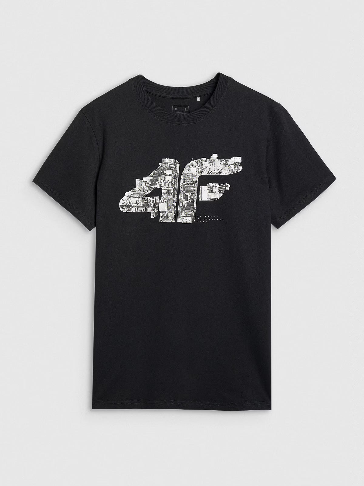 T-shirt regular z nadrukiem męski