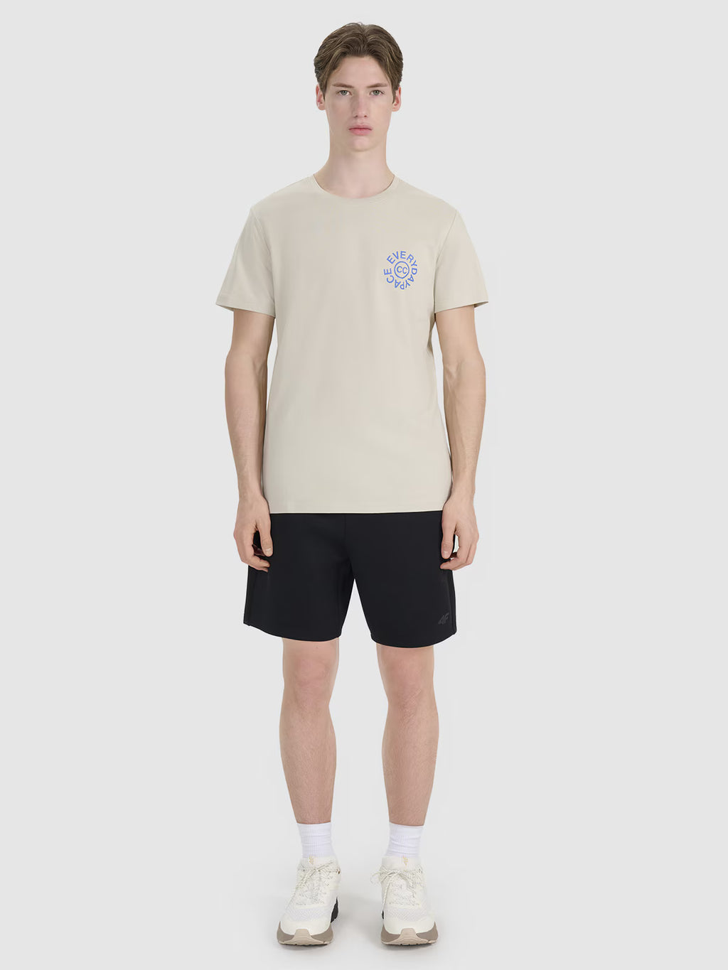 T-shirt regular z nadrukiem męski