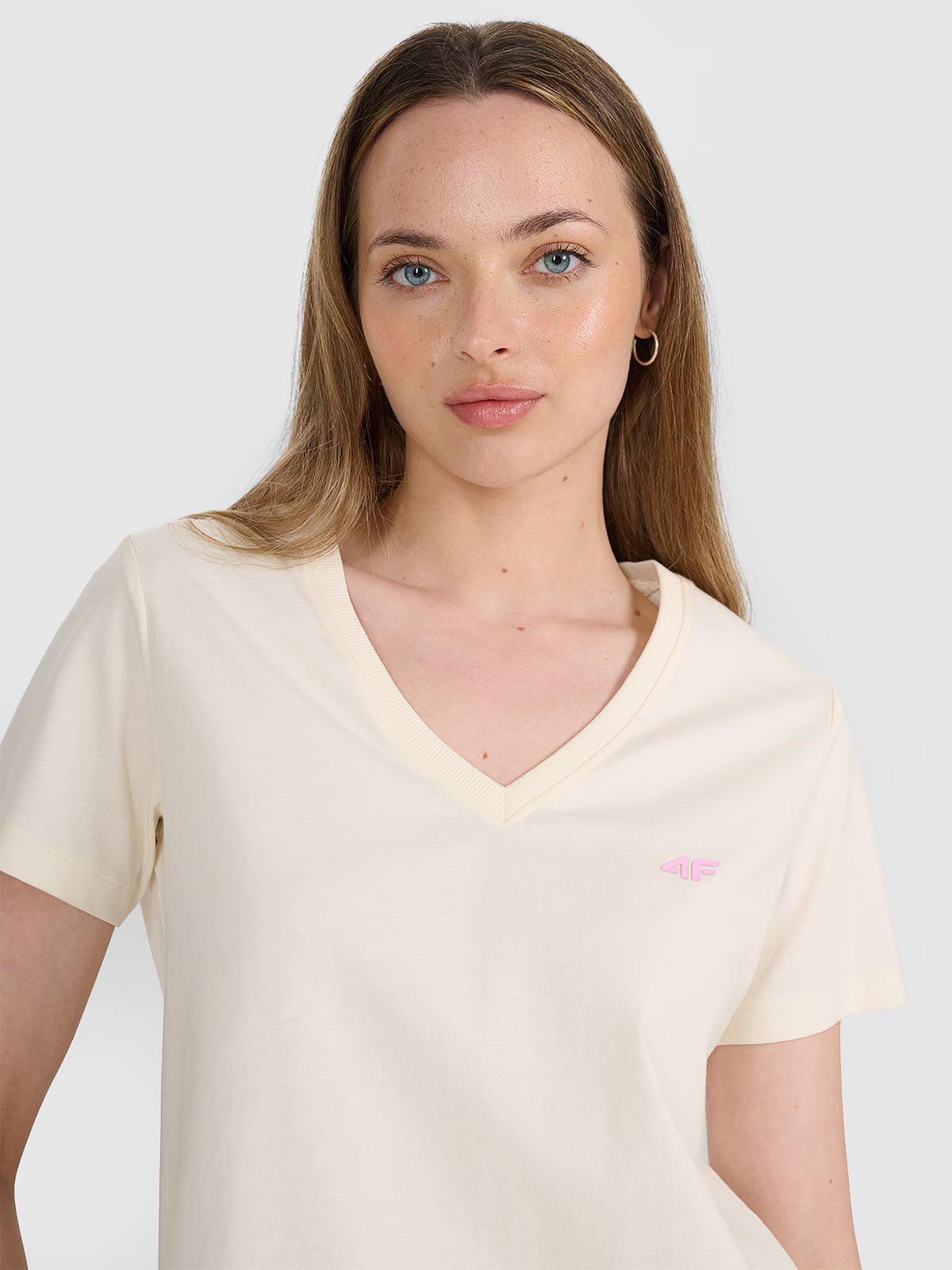 T-shirt oversize gładki damski