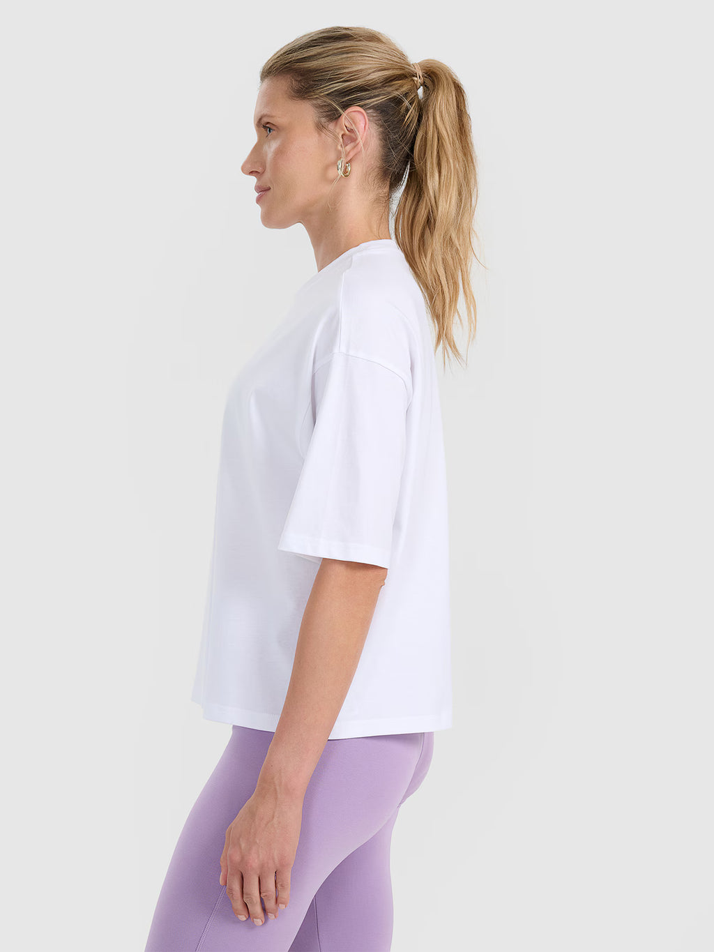 T-shirt oversize z nadrukiem damski