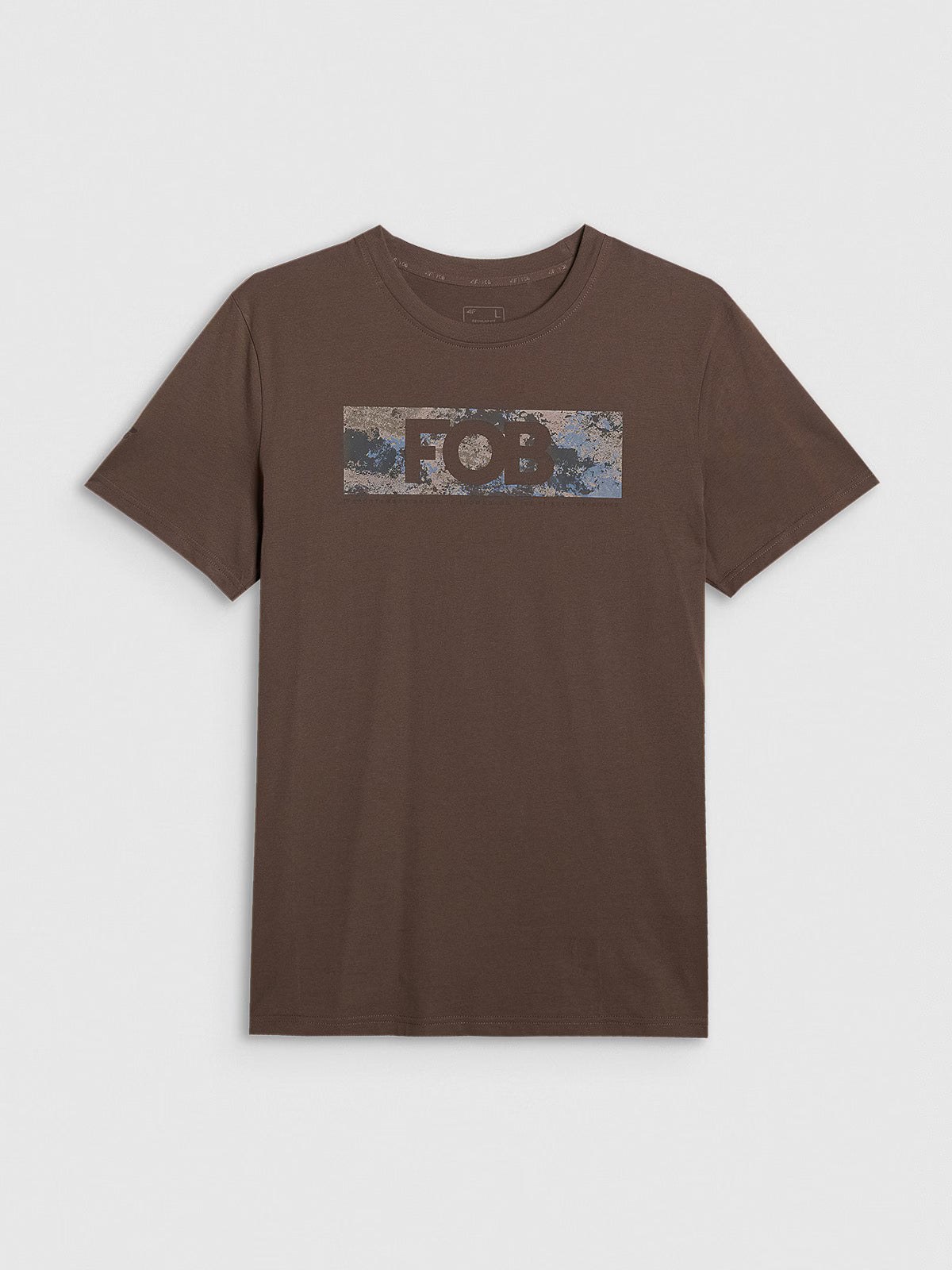 T-shirt regular z nadrukiem męski