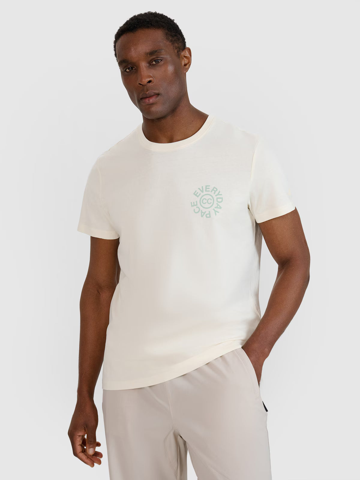T-shirt regular z nadrukiem męski