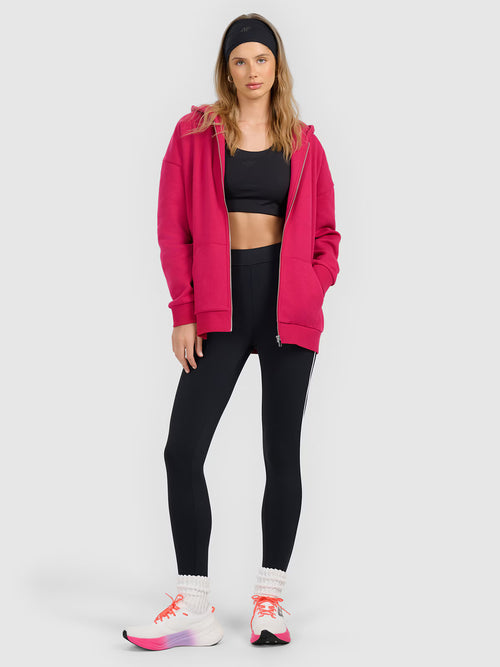 Bluza dresowa rozpinana z kapturem damska