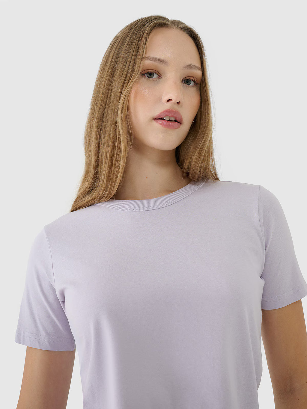 T-shirt regular gładki damski