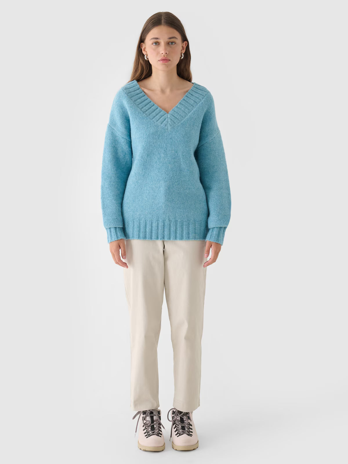 Sweter z wełną i alpaką damski Outhorn