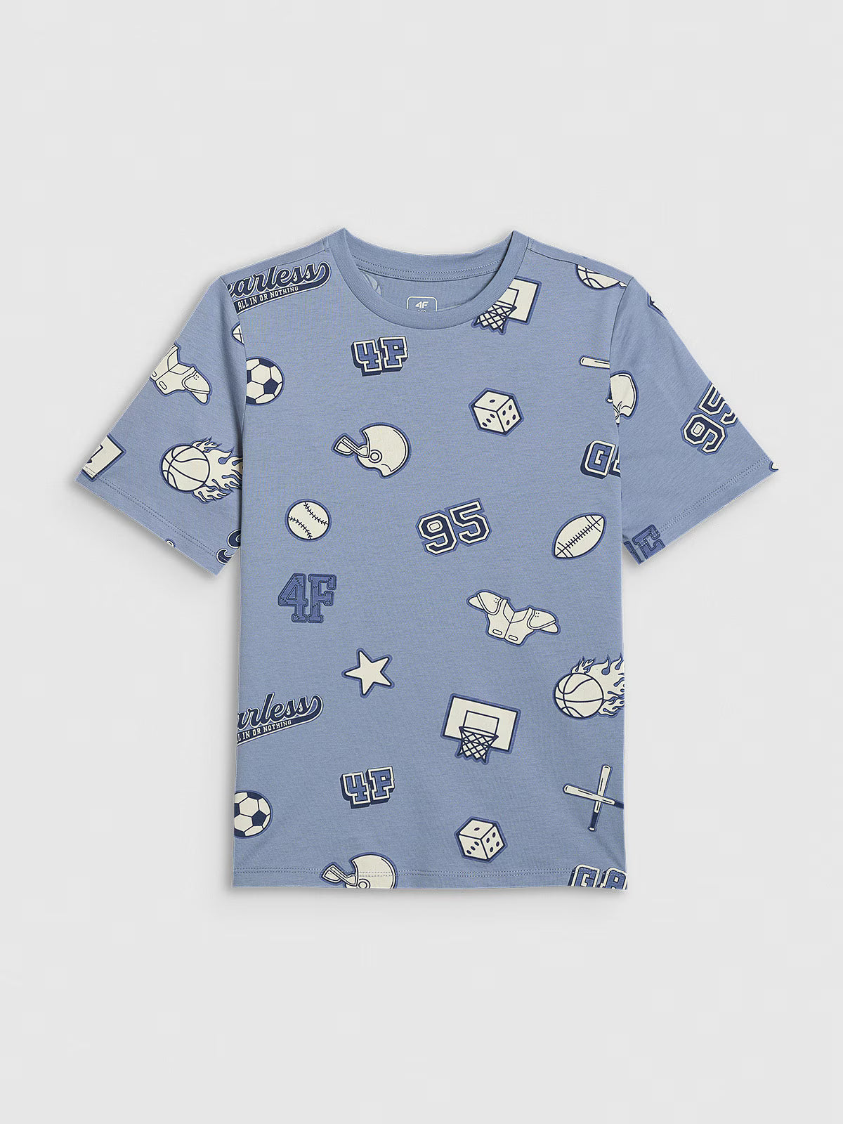 T-shirt regular z nadrukiem chłopięcy