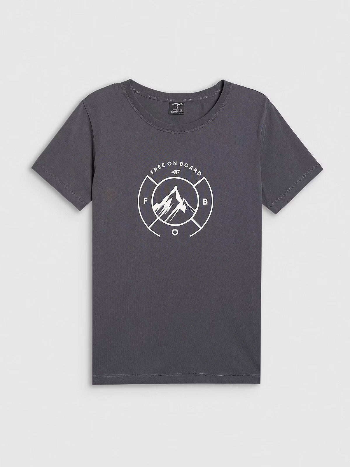 T-shirt regular z nadrukiem damski