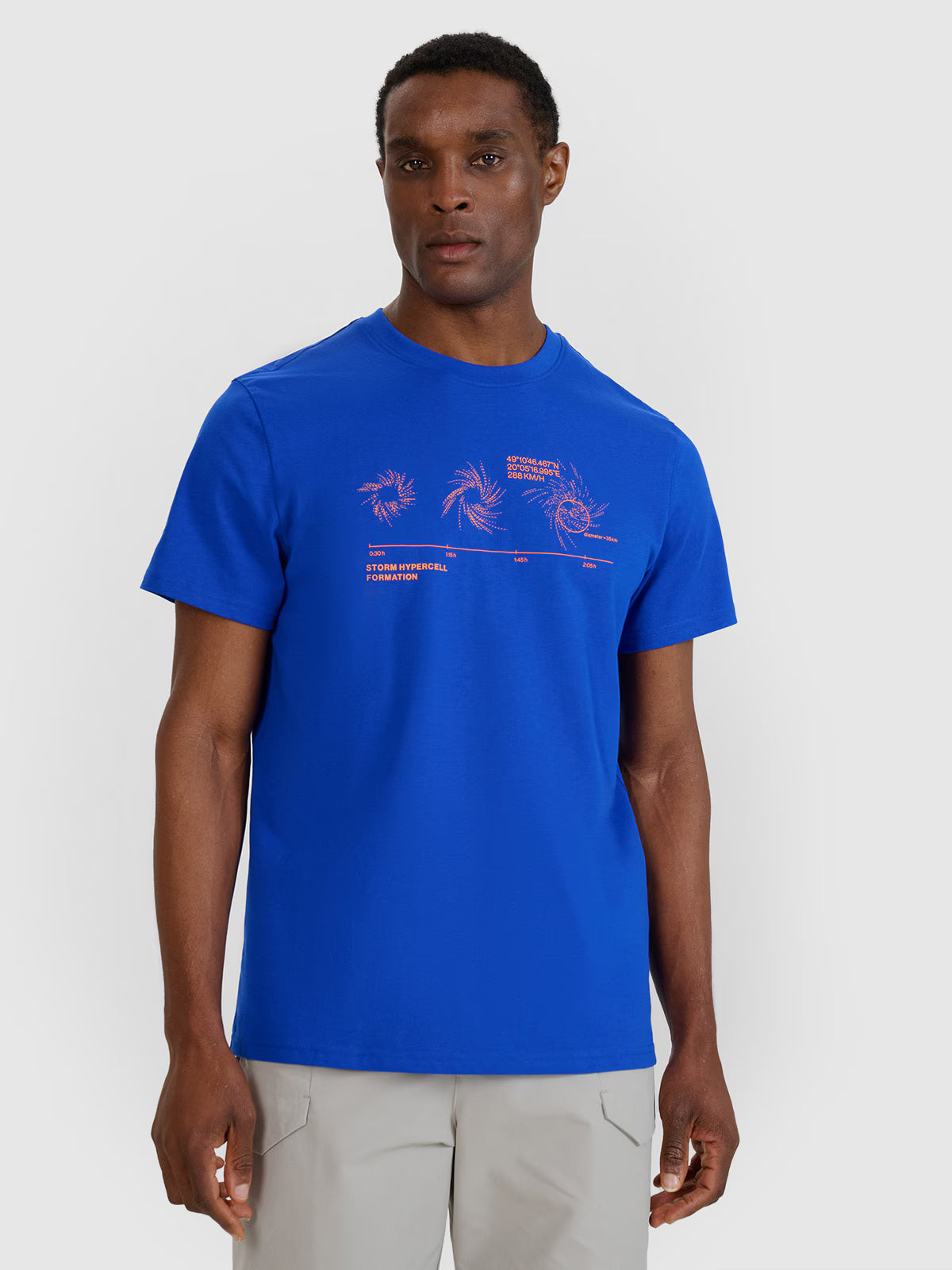 T-shirt regular z nadrukiem męski