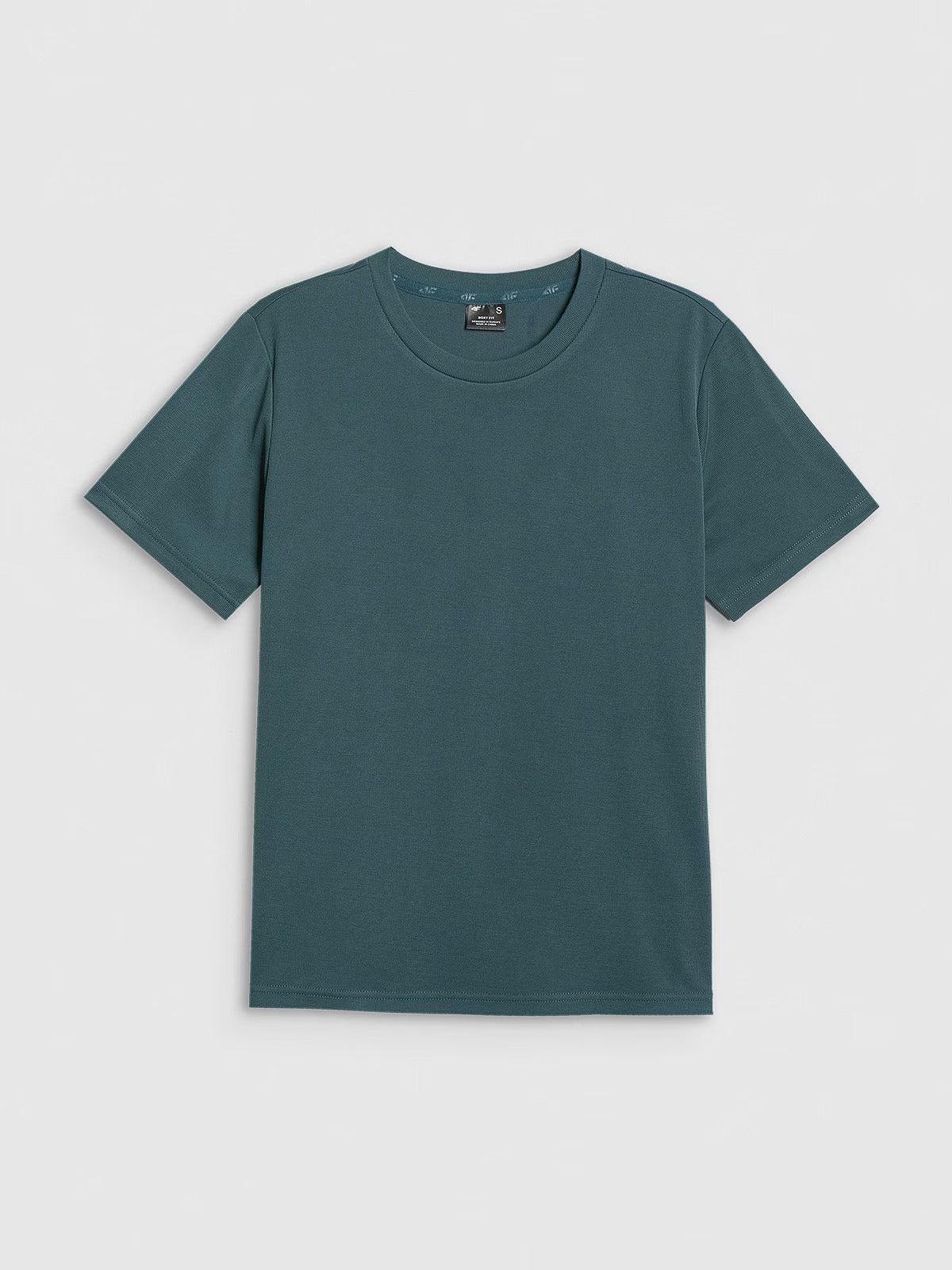 T-shirt z prążkowanej dzianiny z modalem damski
