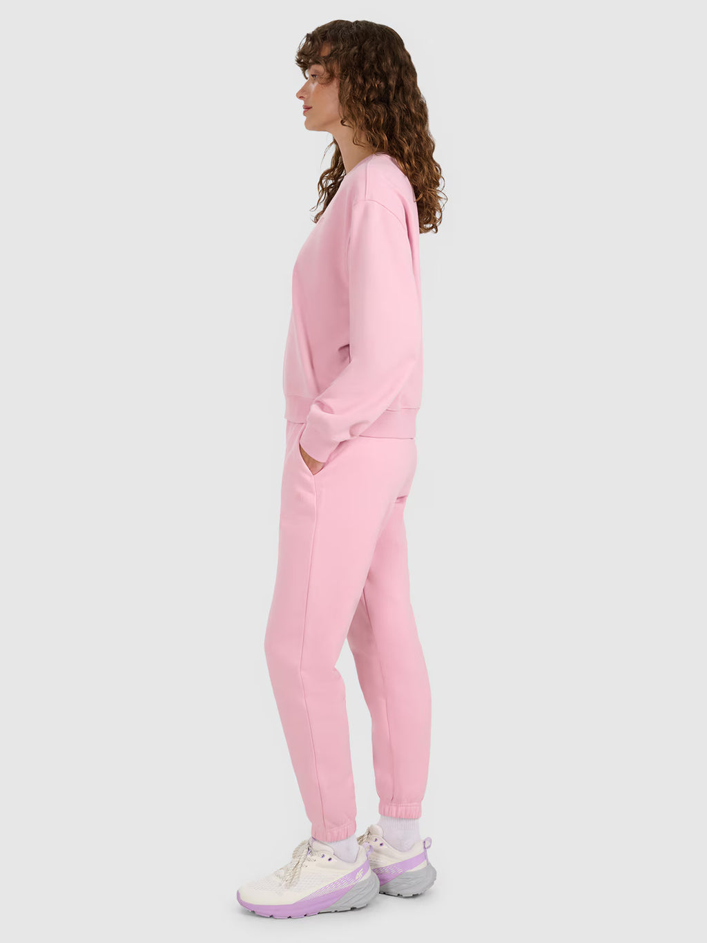 Bluza dresowa nierozpinana bez kaptura damska