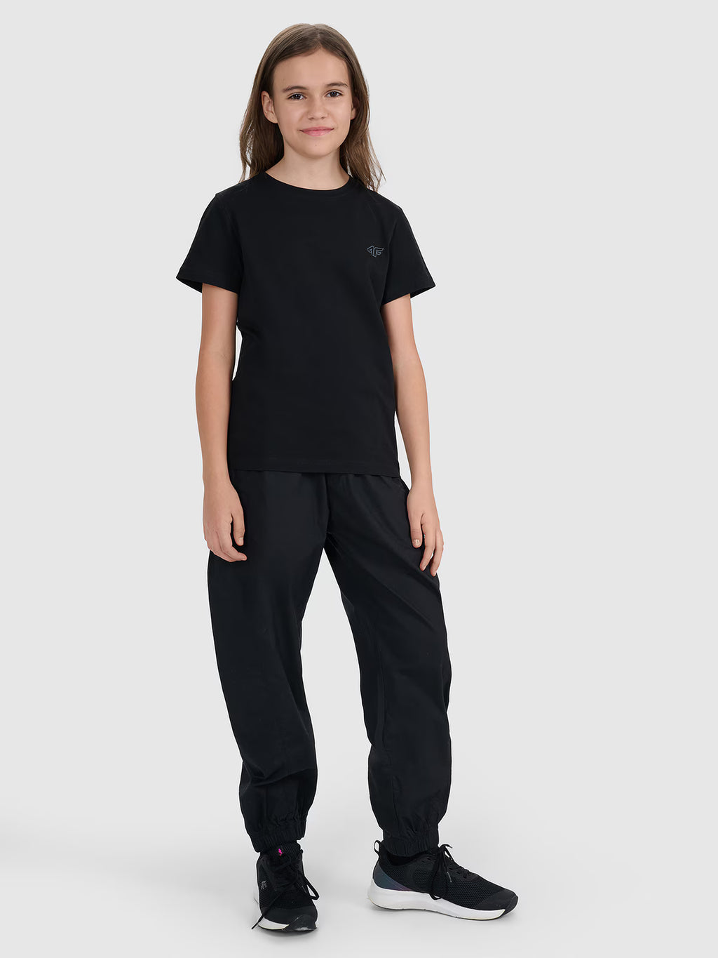 T-shirt regular gładki (2-pack) dziecięcy