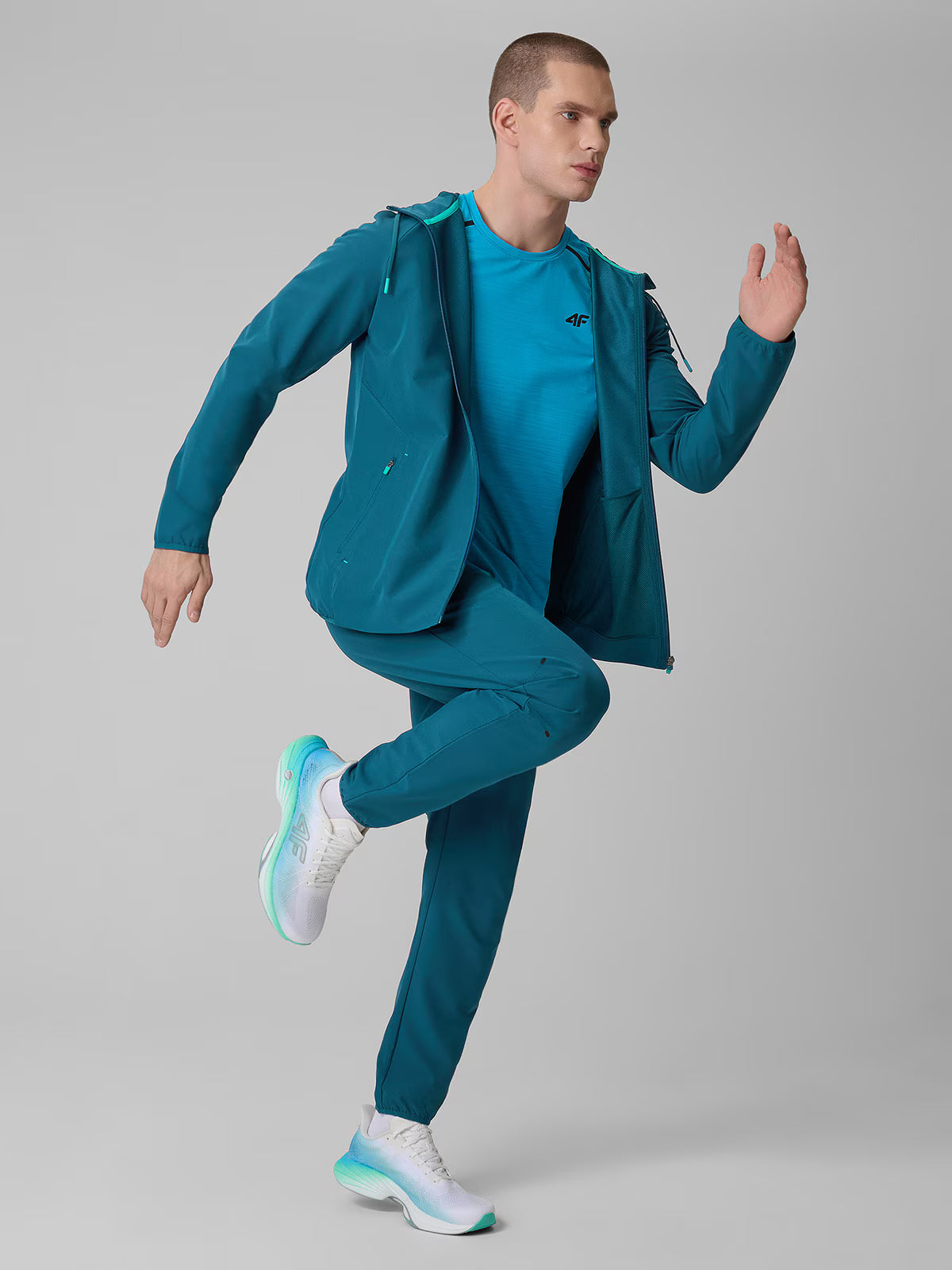 Bluza treningowa regular z kapturem męska