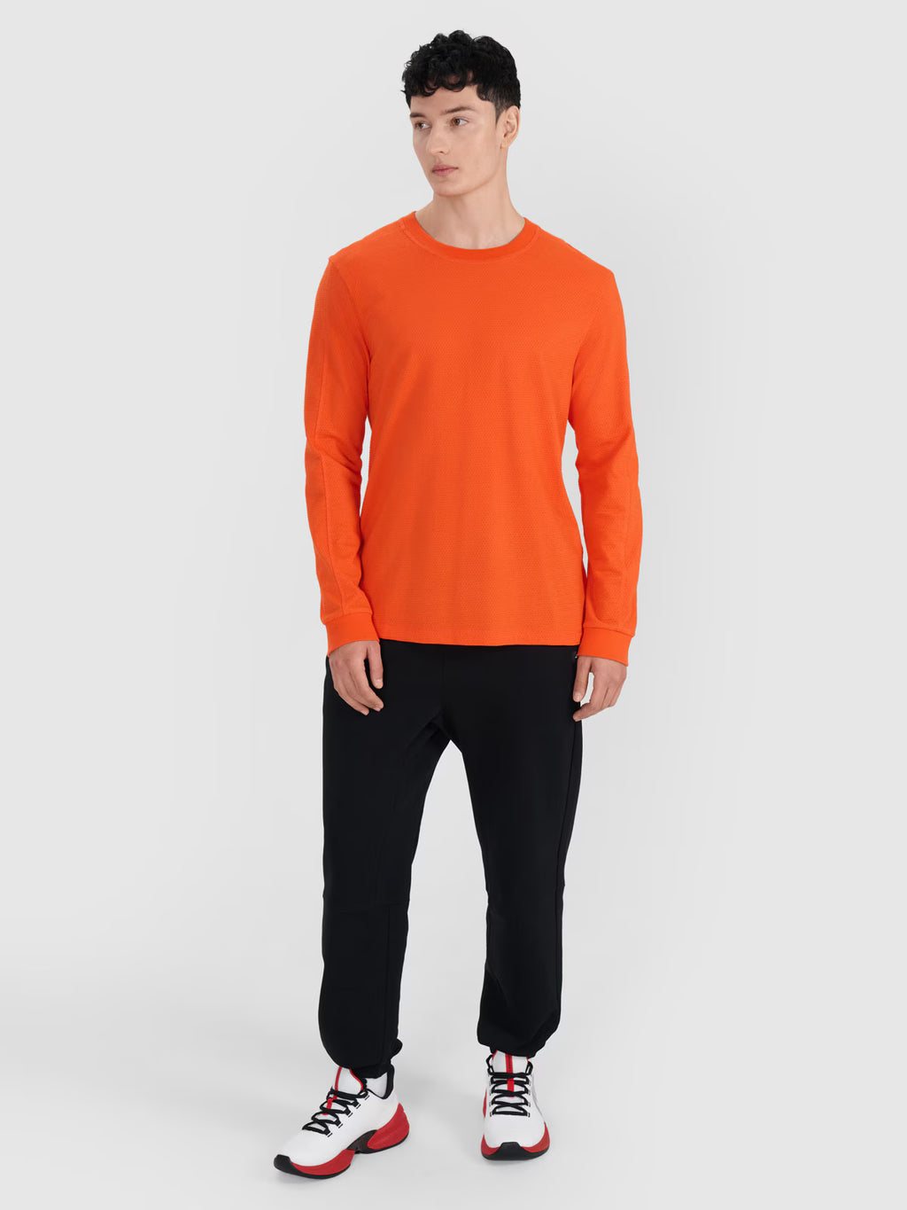 Longsleeve oversize gładki męski