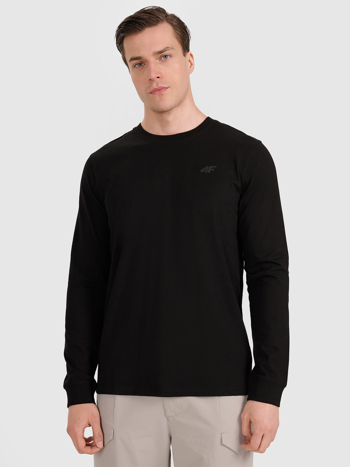 Longsleeve regular gładki męski