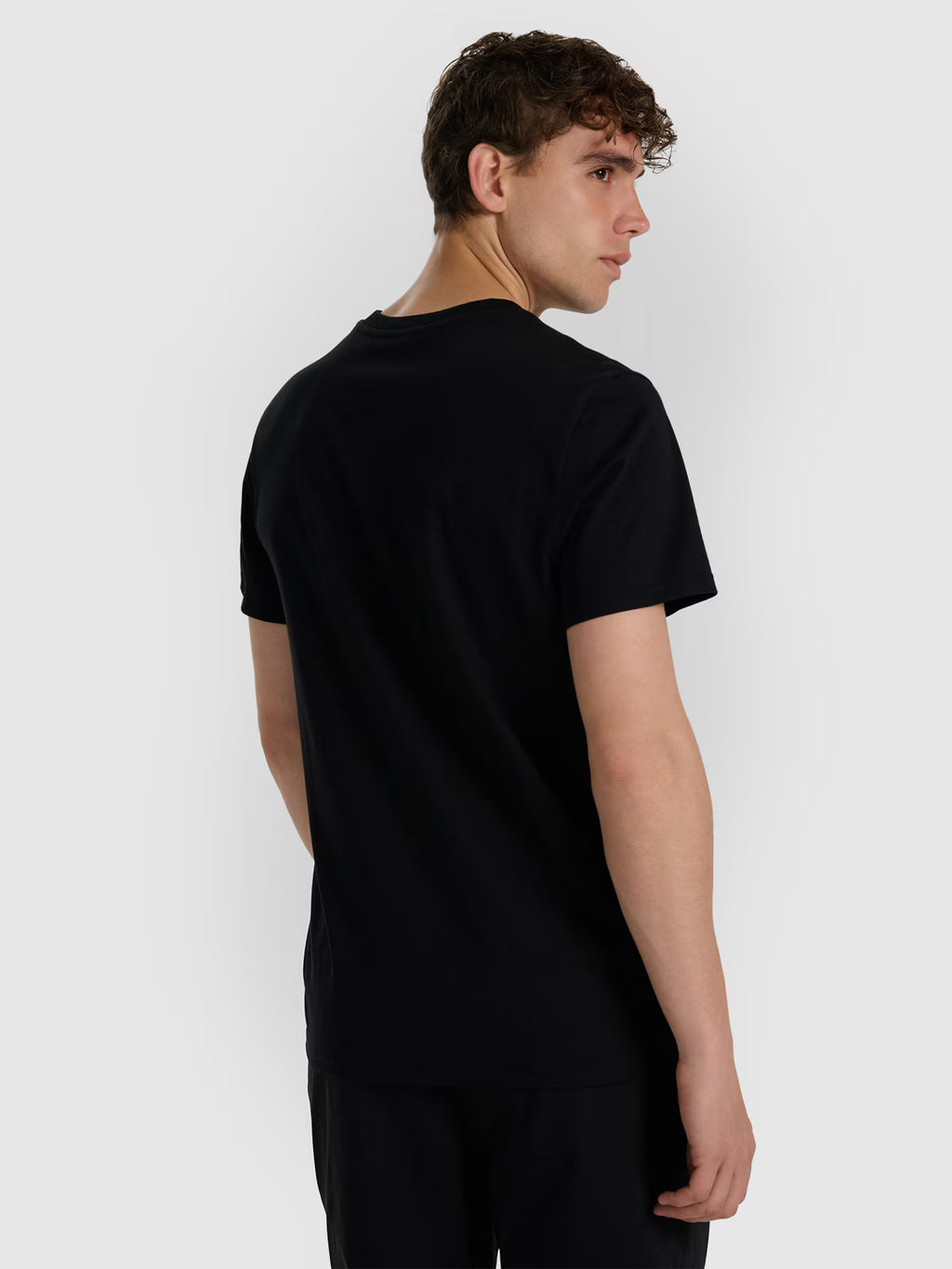T-shirt regular z nadrukiem męski