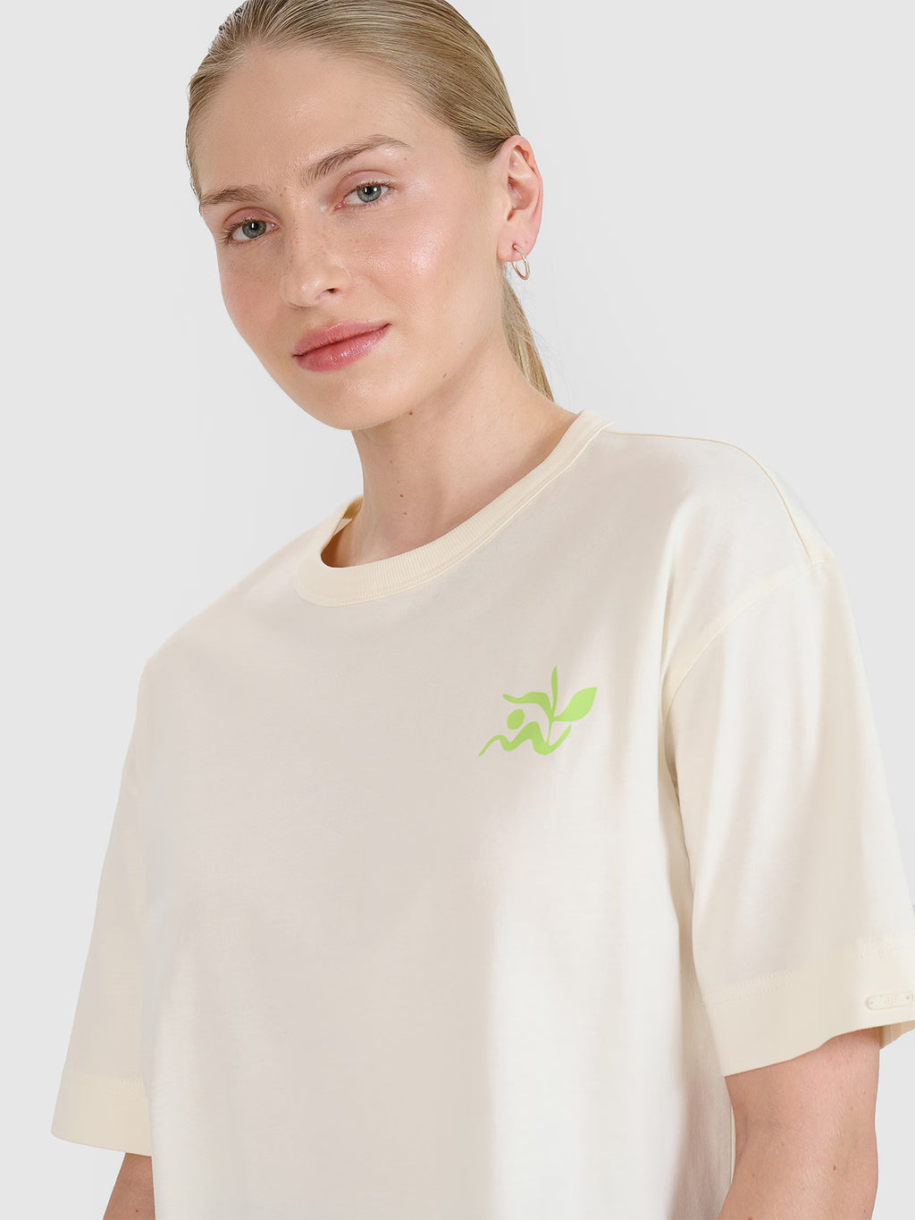 T-shirt regular z nadrukiem damski