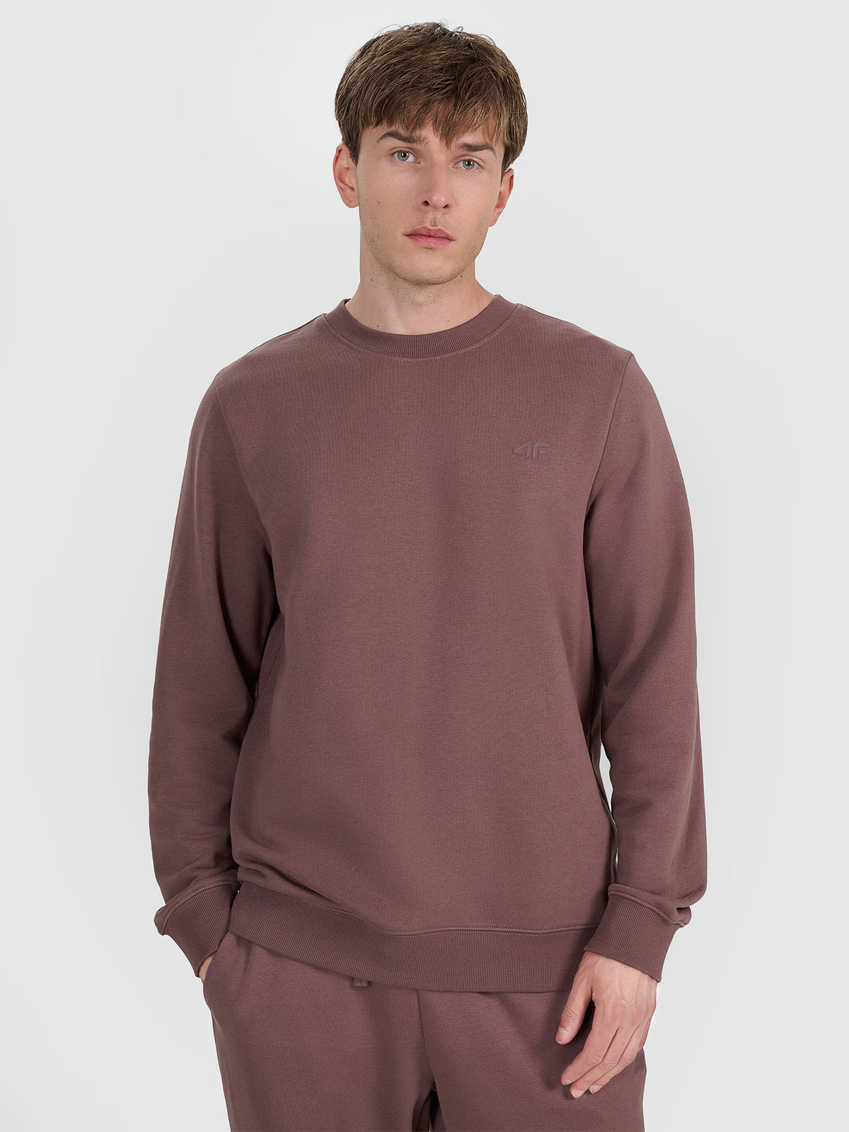 Bluza dresowa nierozpinana bez kaptura męska