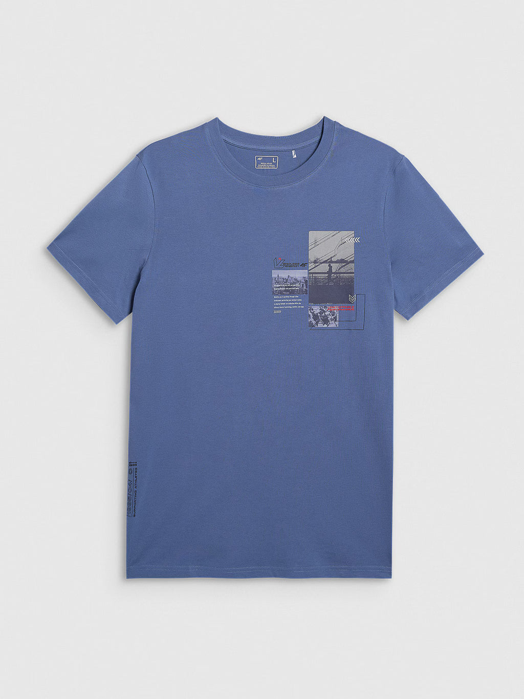 T-shirt regular z nadrukiem męski