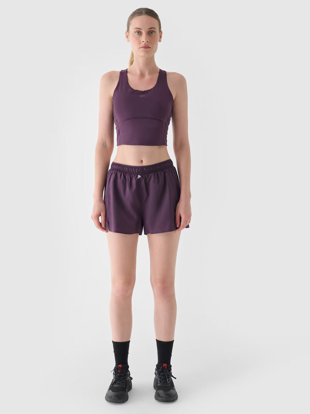 Crop top treningowy szybkoschnący damski