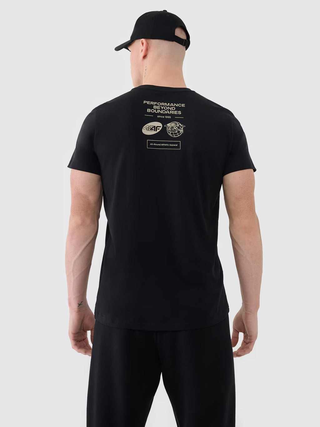 T-shirt regular z nadrukiem męski
