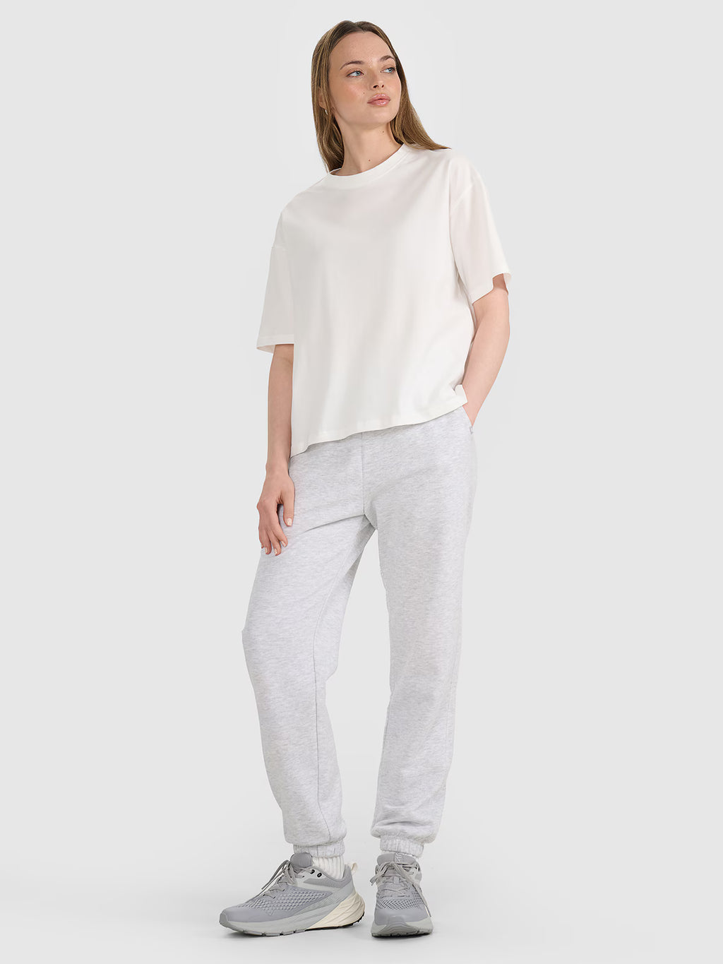 T-shirt oversize z nadrukiem damski