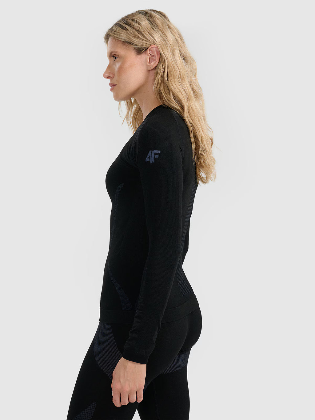 Bielizna termoaktywna bezszwowa z wełną merino (góra) damska