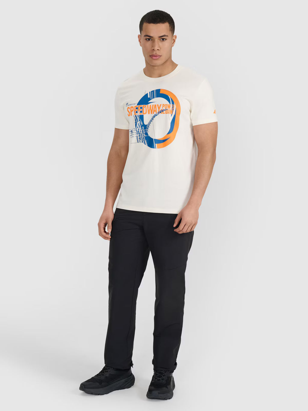 T-shirt regular z nadrukiem męski