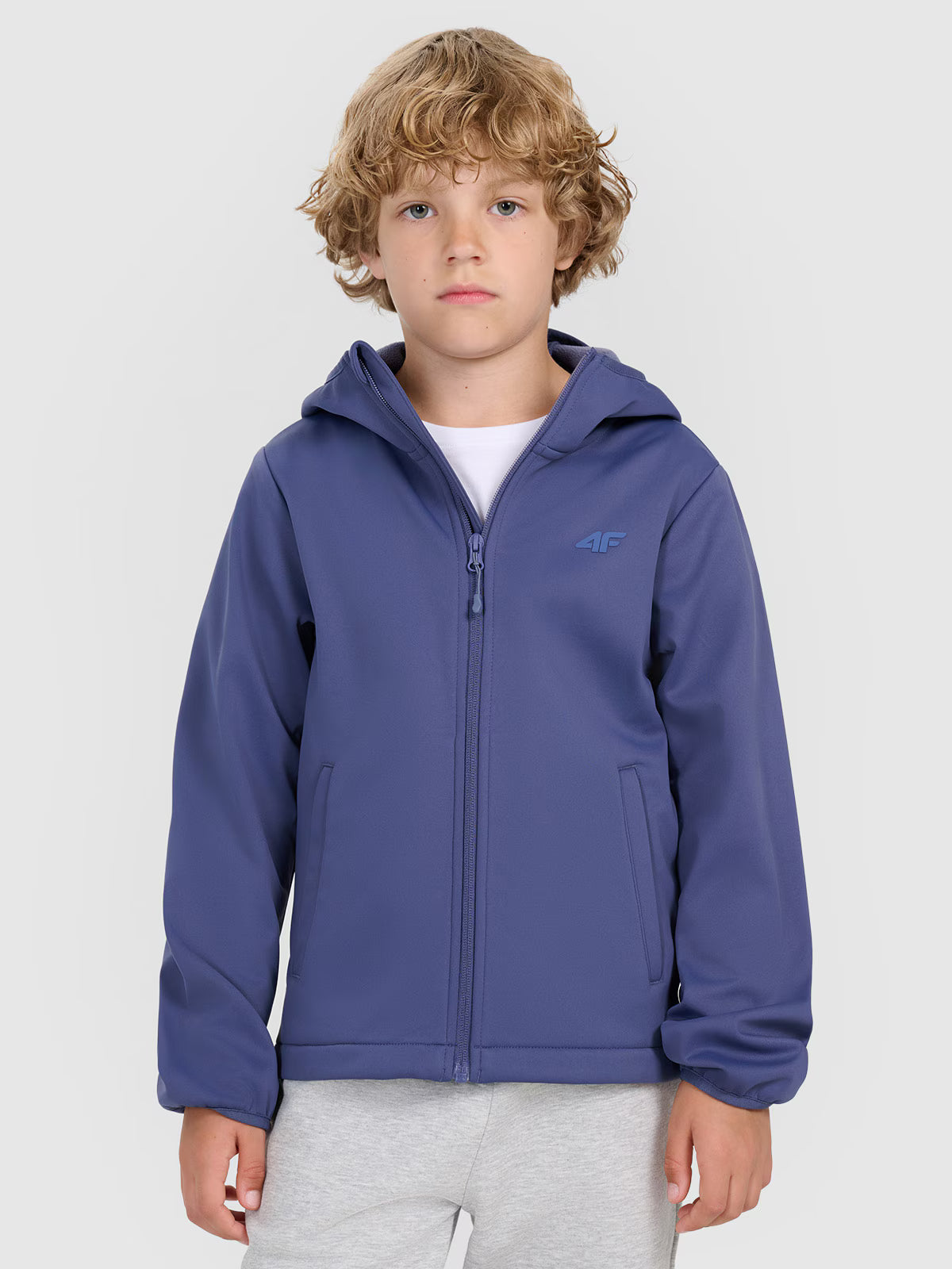 Kurtka softshell wiatroodporna membrana 5000 chłopięca