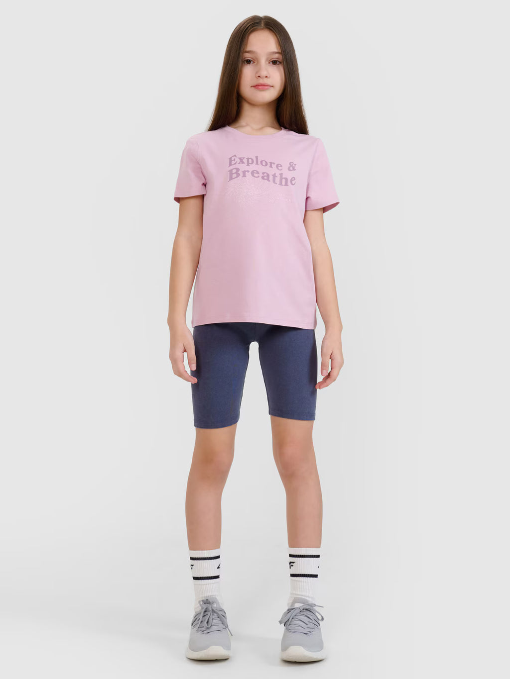 T-shirt regular z nadrukiem dziewczęcy