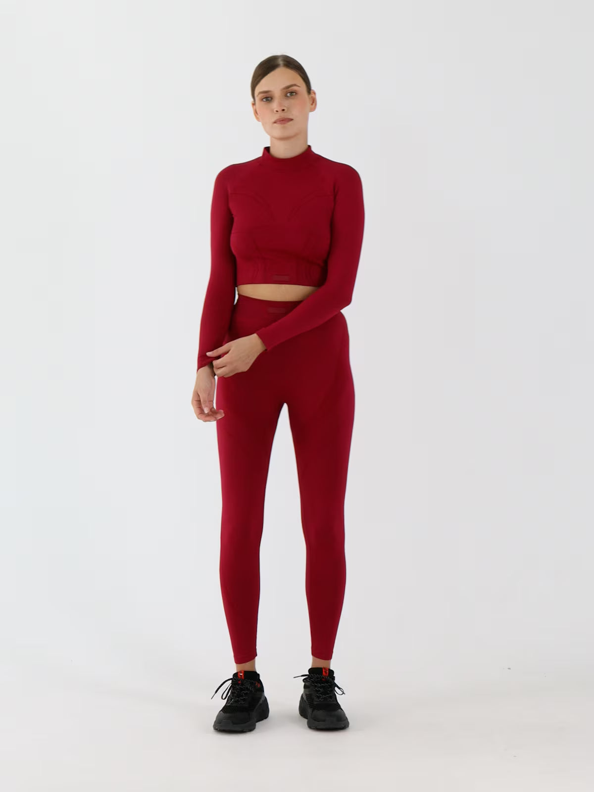 Longsleeve treningowy slim szybkoschnący damski