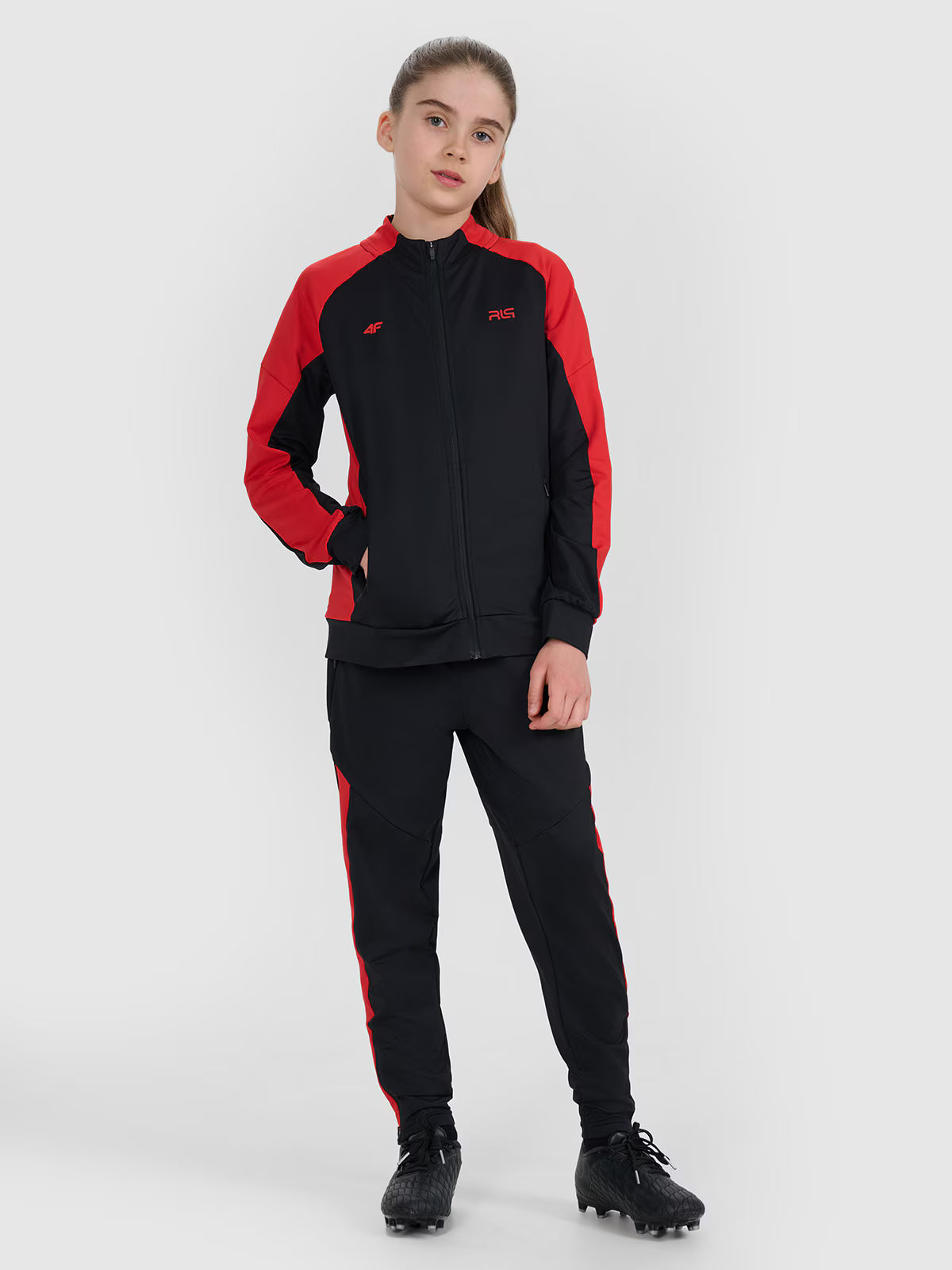 Bluza sportowa rozpinana bez kaptura dziecięca 4F JUNIOR x Robert Lewandowski