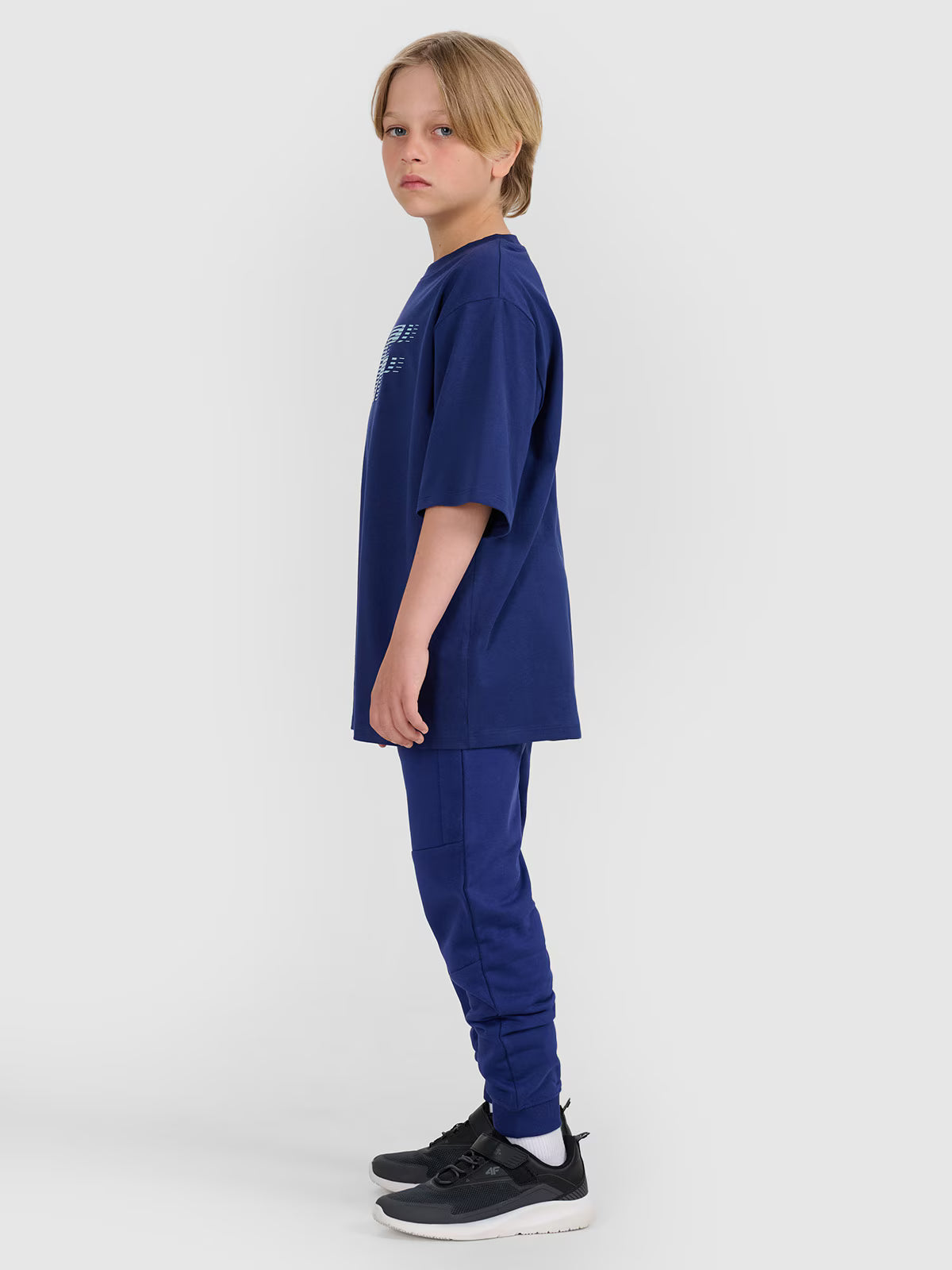 T-shirt oversize z nadrukiem chłopięcy