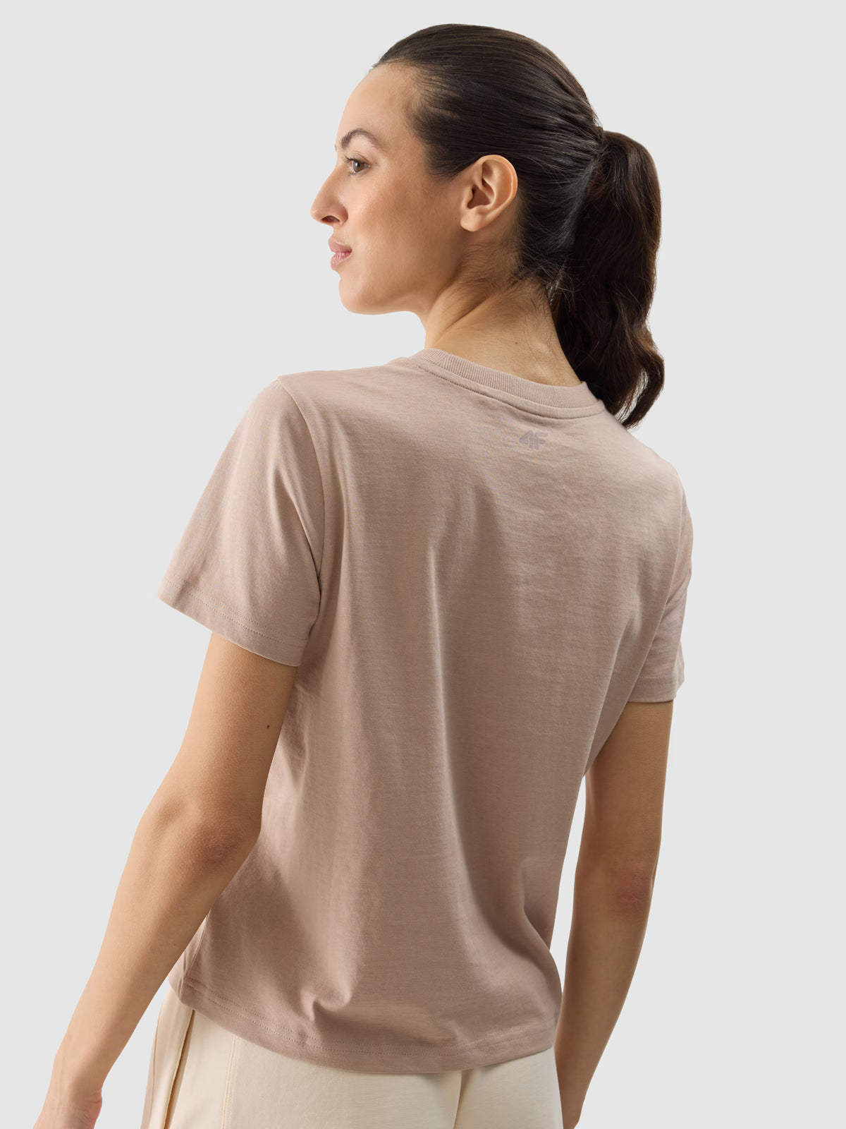 T-shirt regular z nadrukiem damski