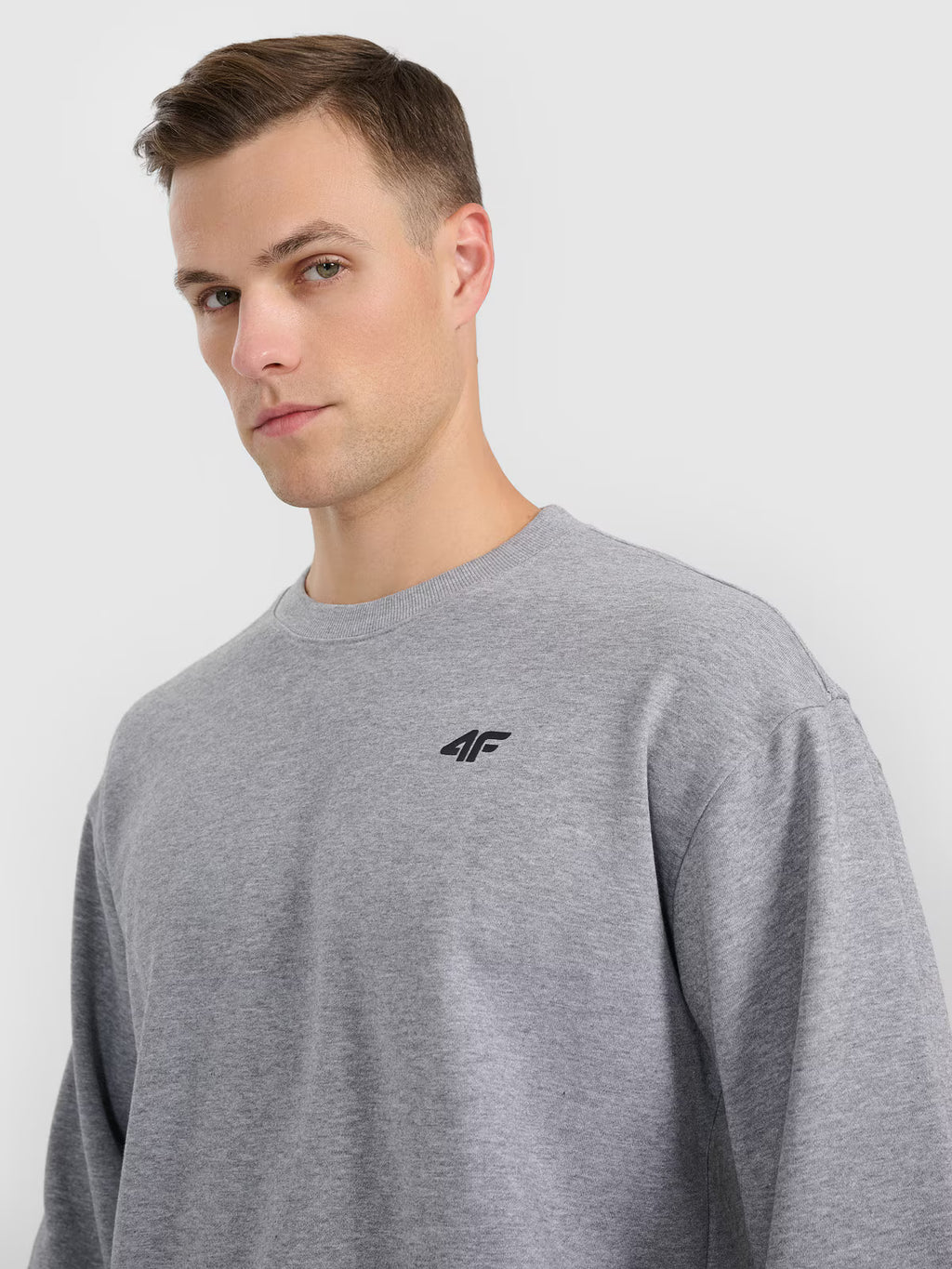 Bluza dresowa nierozpinana bez kaptura męska
