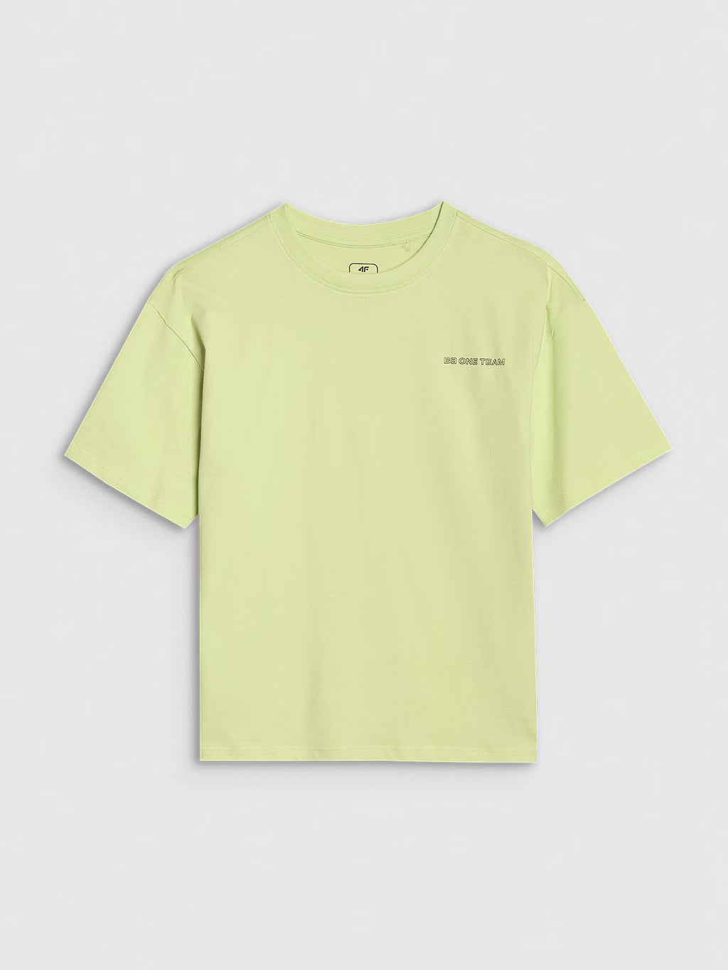 T-shirt oversize z napisem chłopięcy